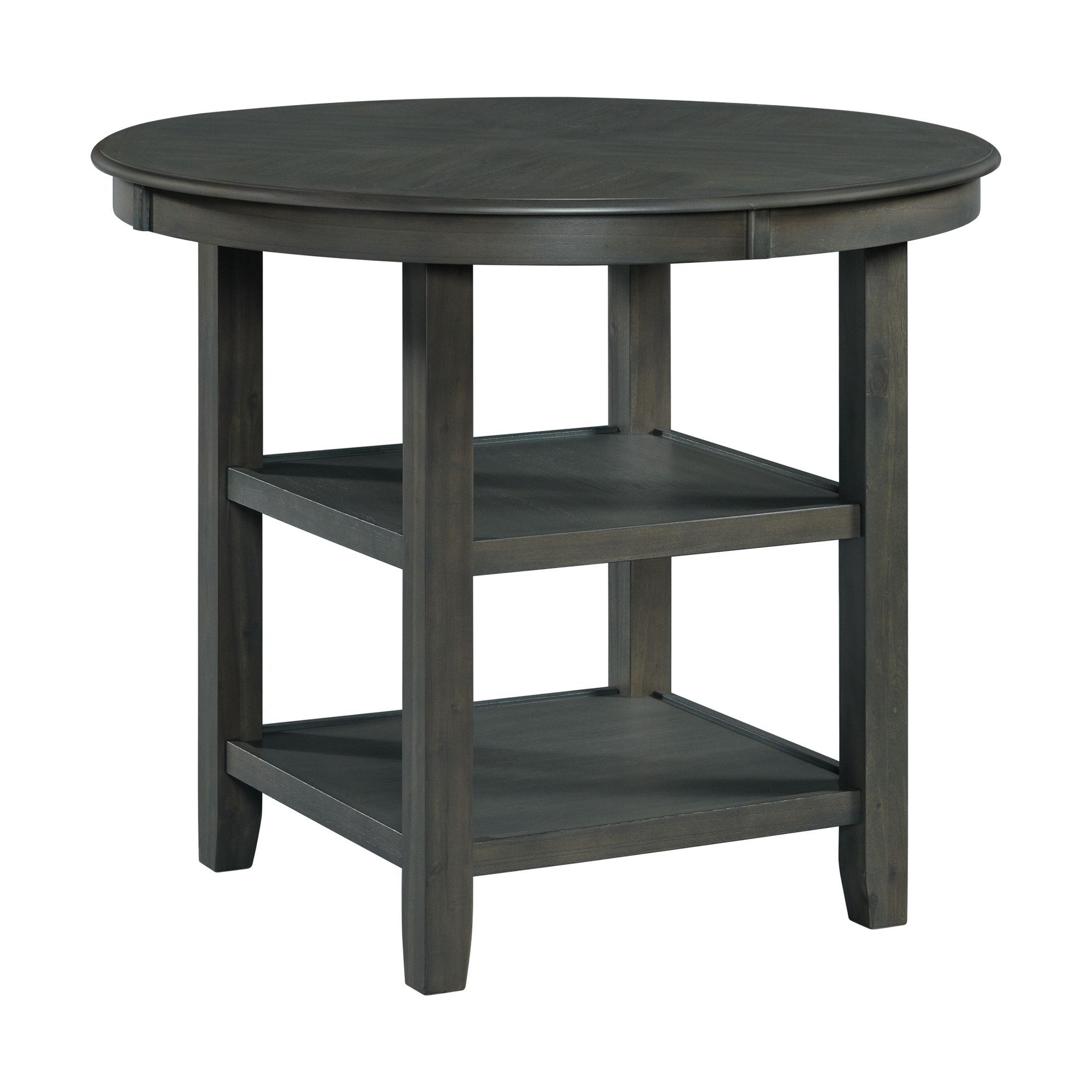 Amherst Counter Table w/Wood Leg Grey Finish Image