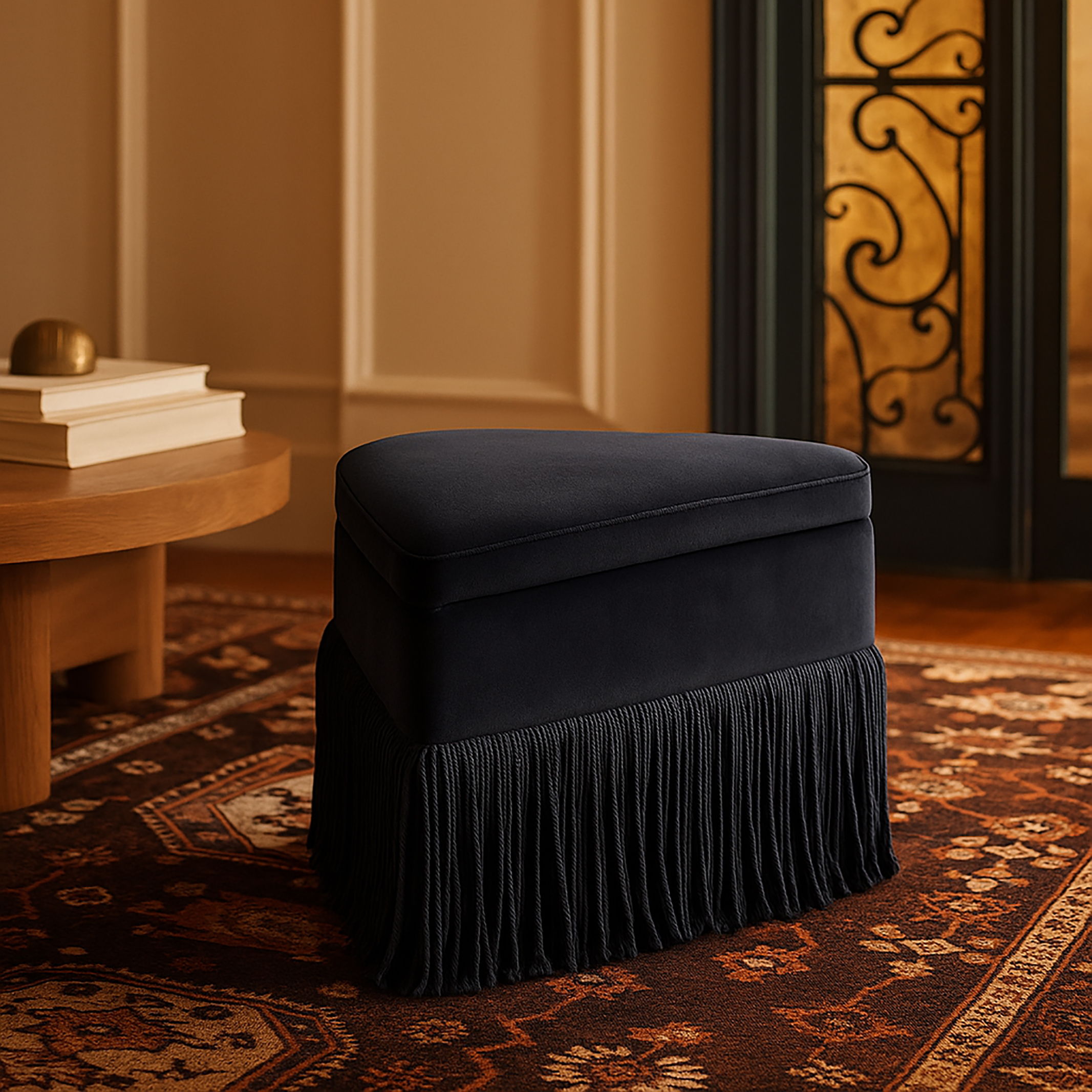 Trivoli - Ottoman / Stool - Black