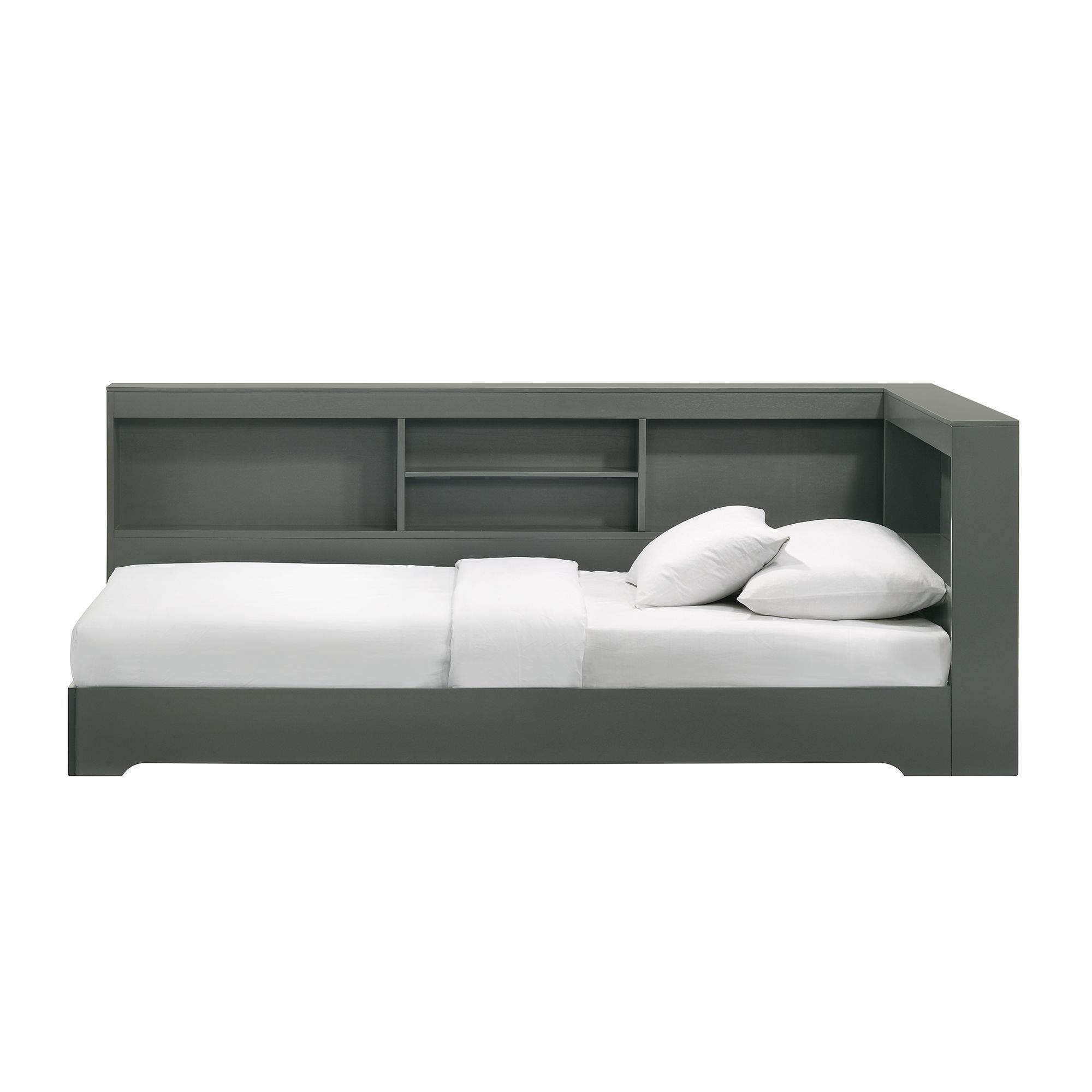 Sami - Twin Corner Bed - Gray