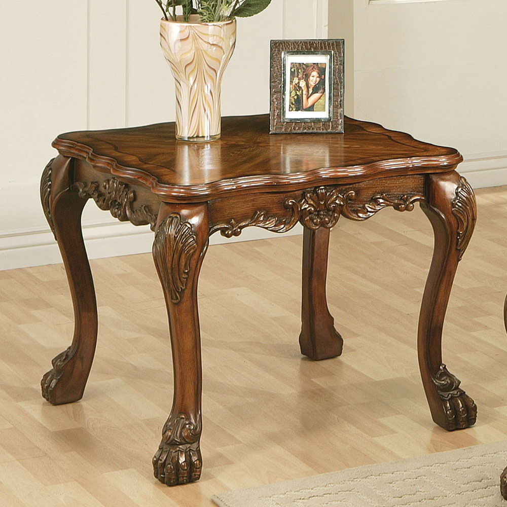Dresden - 28" End Table - Cherry Oak, dark brown, view 3
