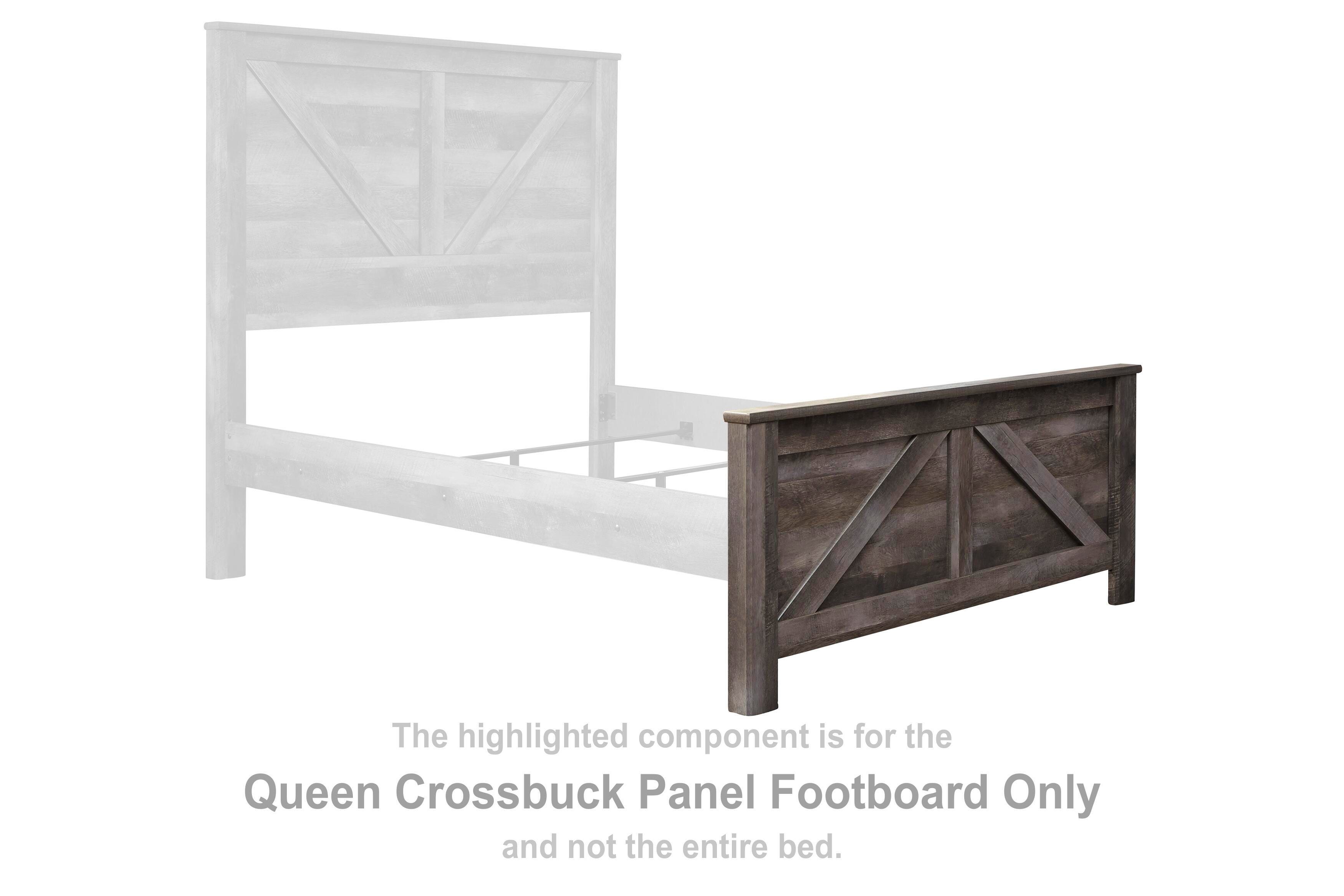 Wynnlow – Queen Crossbuck Panel Ftbd – Gray