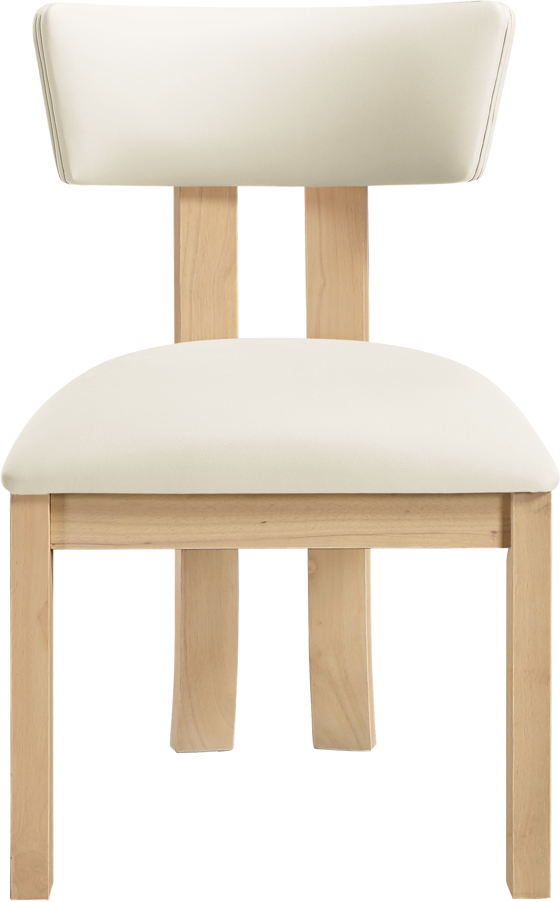 Lavrin - Vegan Leather Dining Side Chair (Set of 2) - Cream