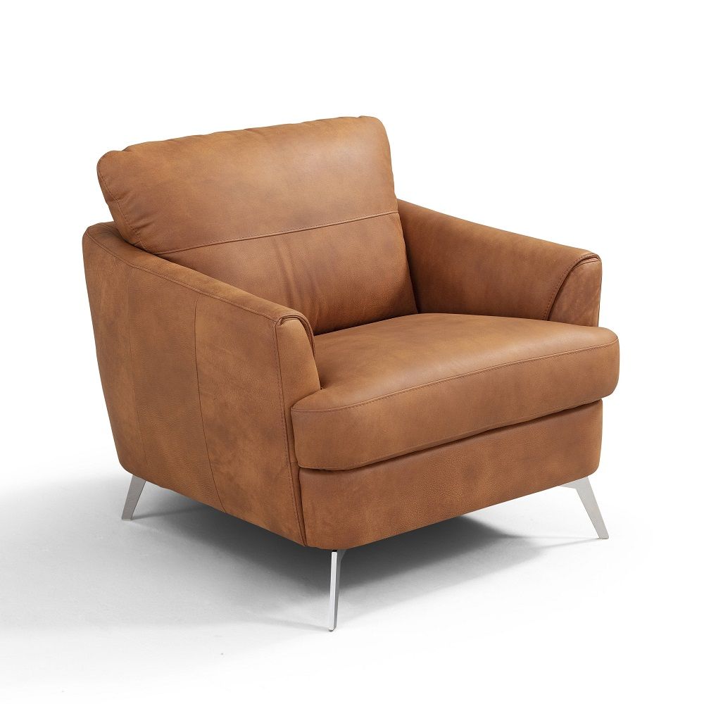 Safi - Chair - Cappuccino Leather, light brown, view 2