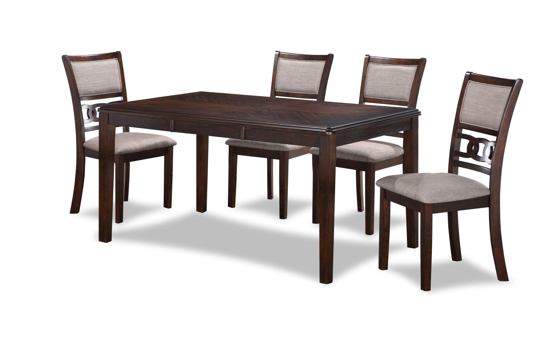 Gia - 5 Piece Dining Set (Table & 4 Chairs) - Cherry