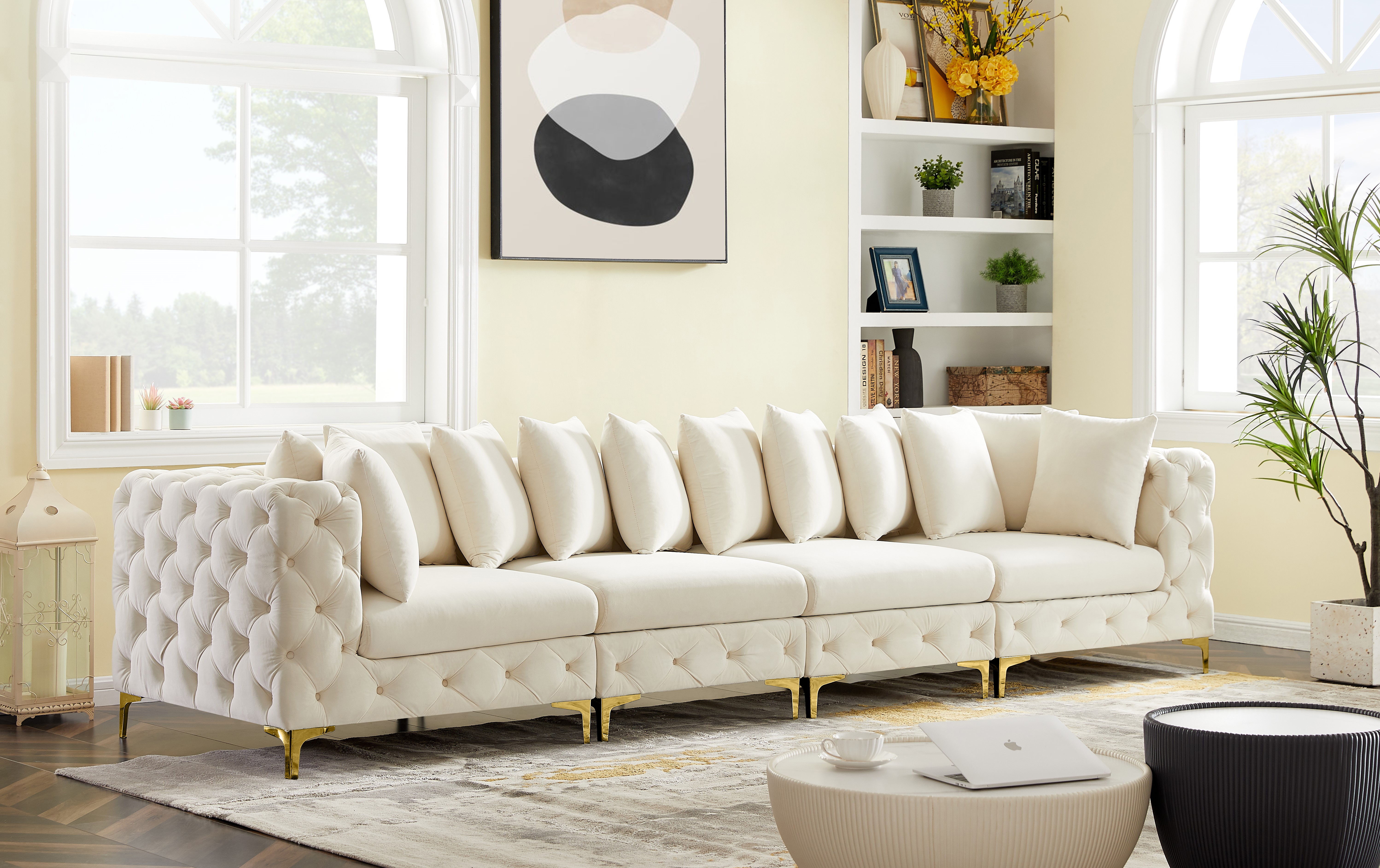 Tremblay - 4 Piece Modular Sofa - Cream