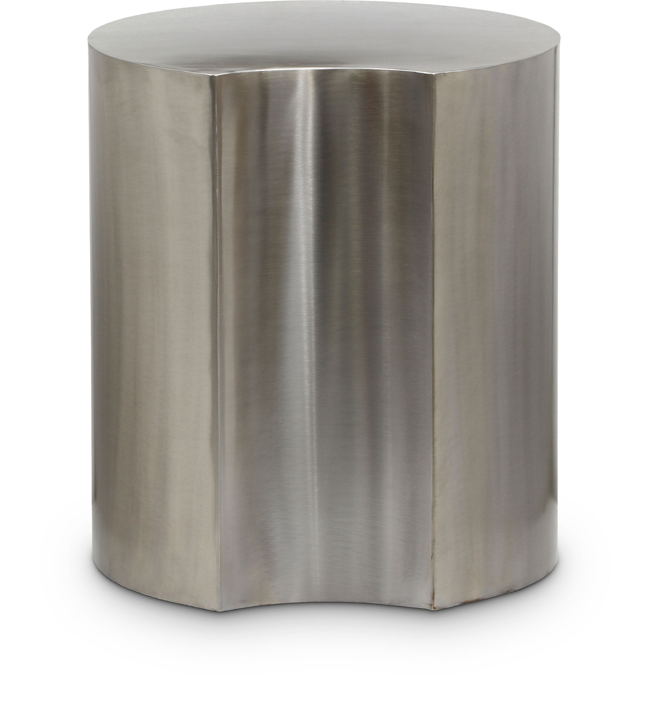 Dimple - 20" End Table - Silver