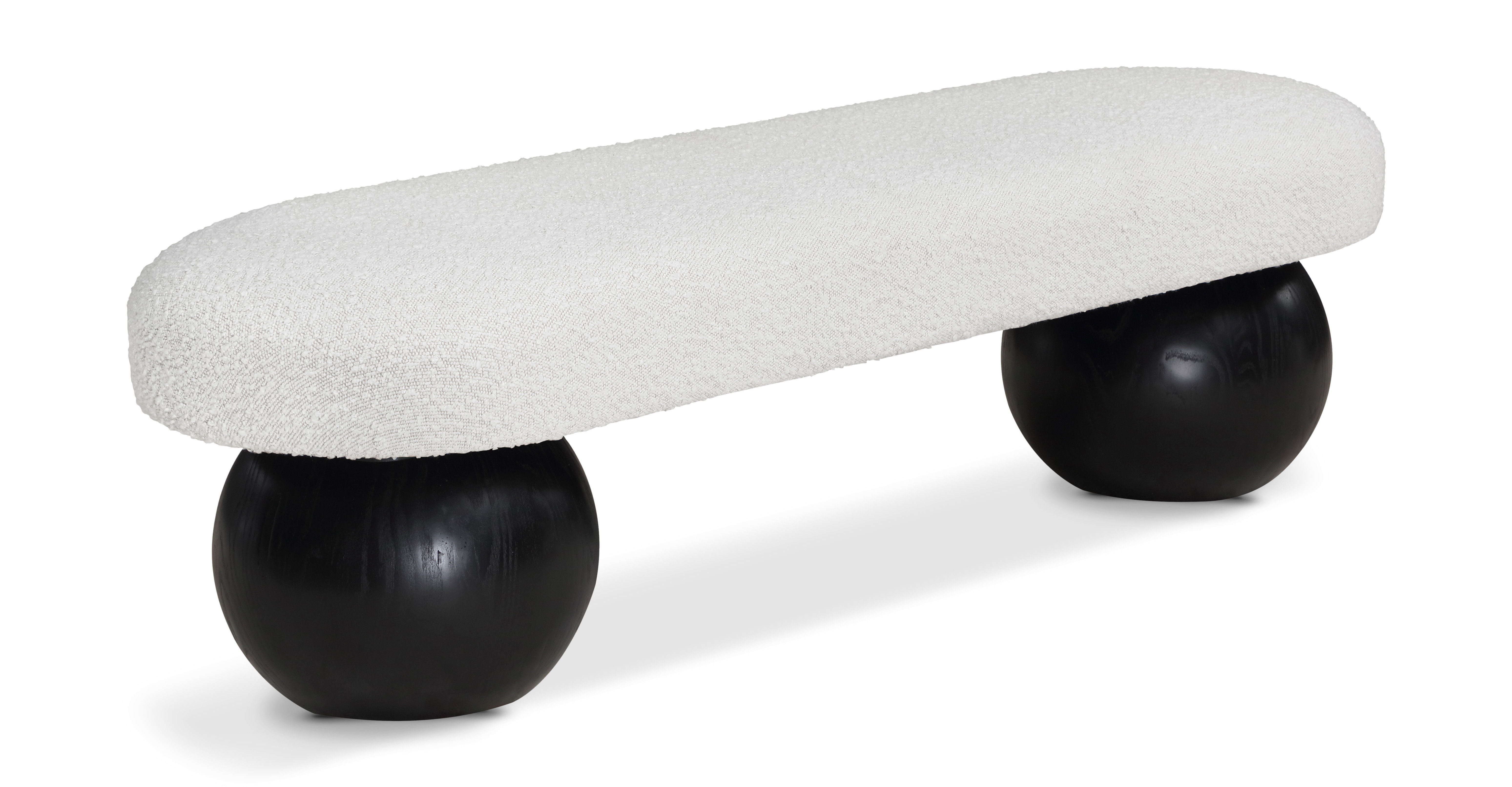 Bowie - Bench With Black Base - Cream