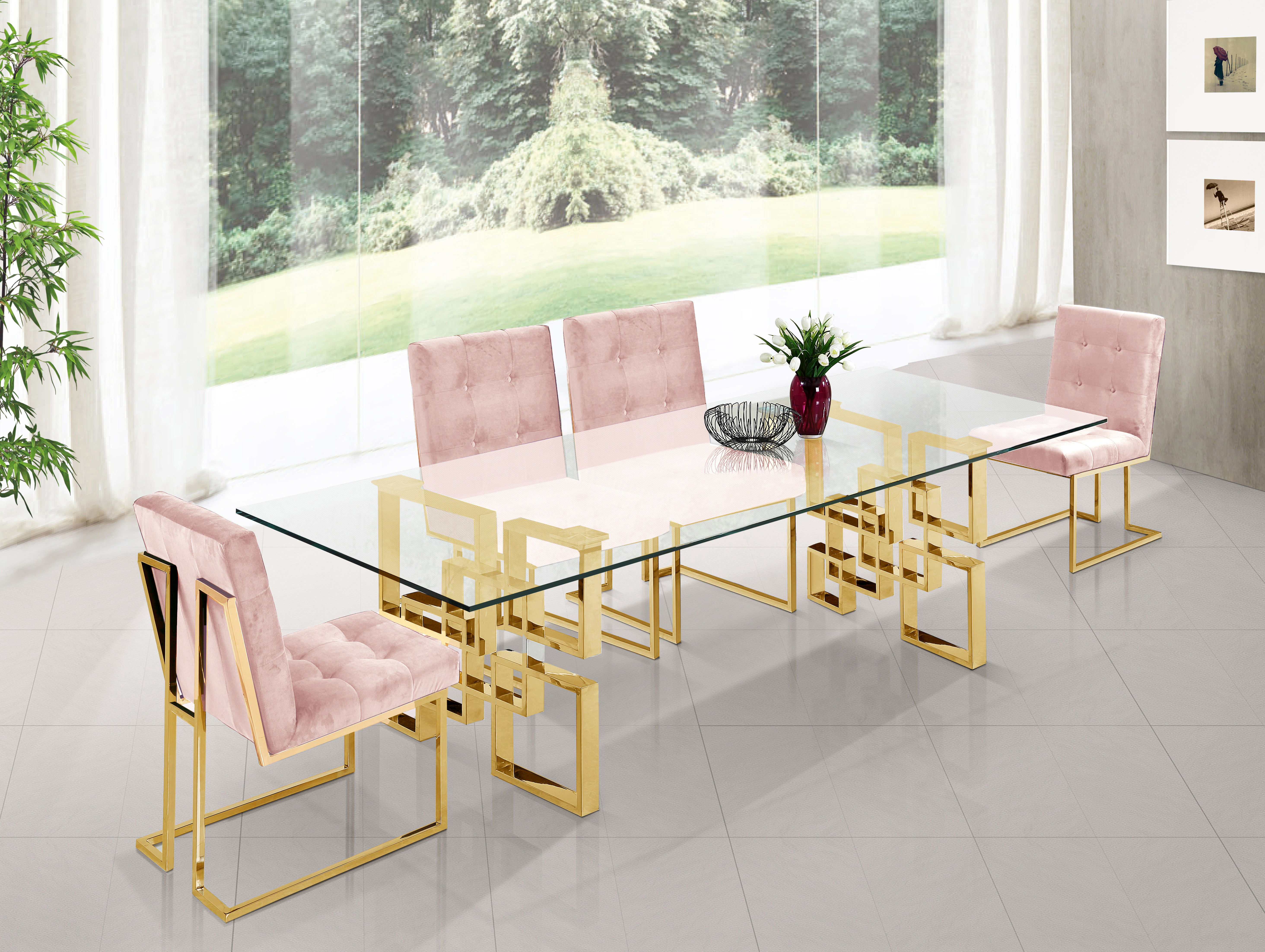 Pierre - Dining Chair (Set of 2) - Pink