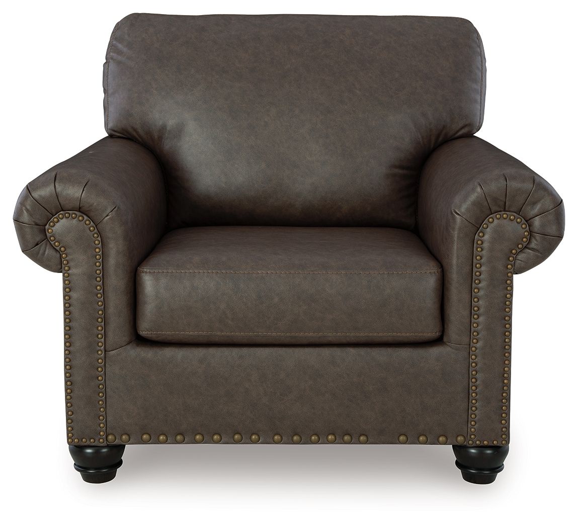Roxmere - 2 Pc. - Chair, Ottoman - Umber