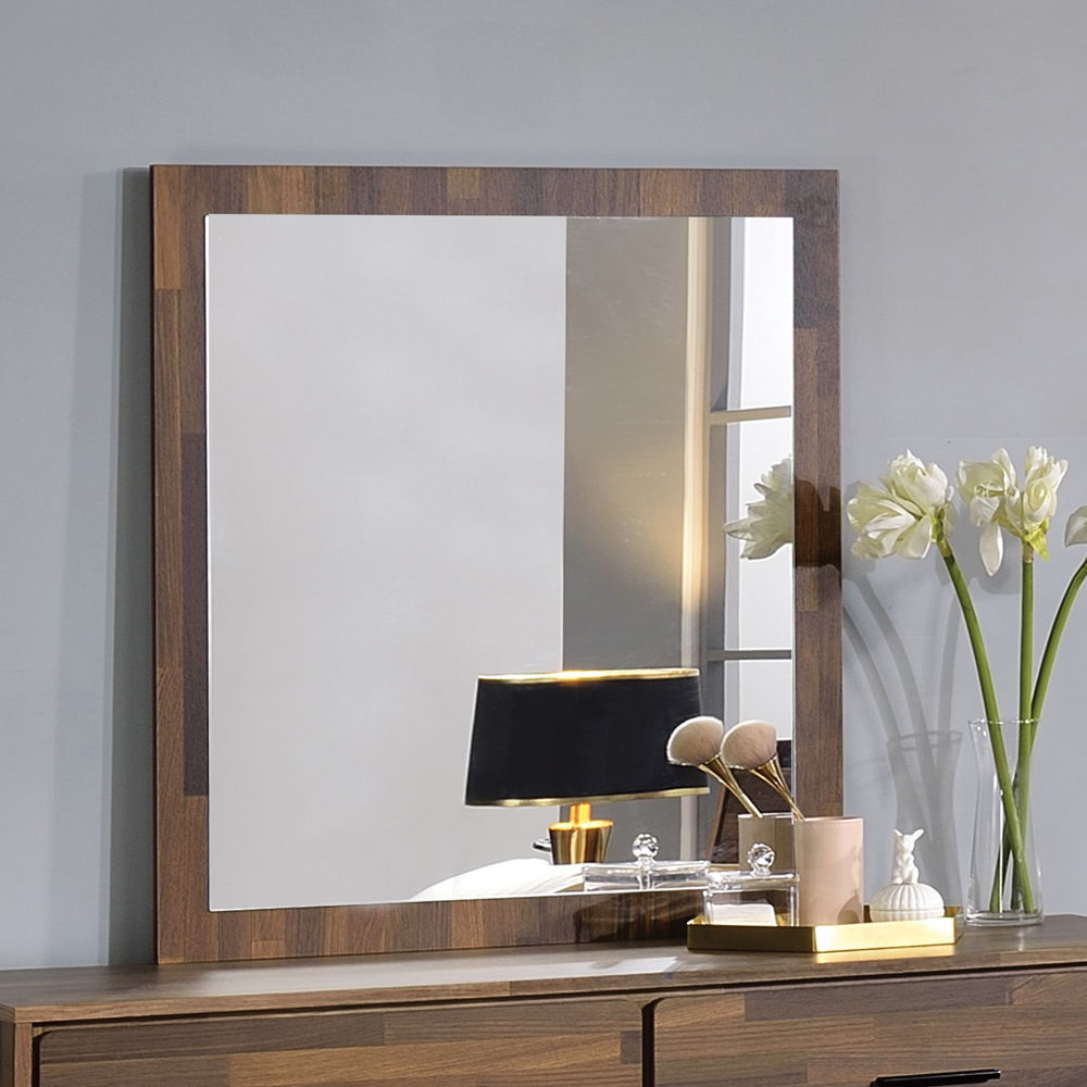 Hestia - Mirror - Walnut, dark brown
