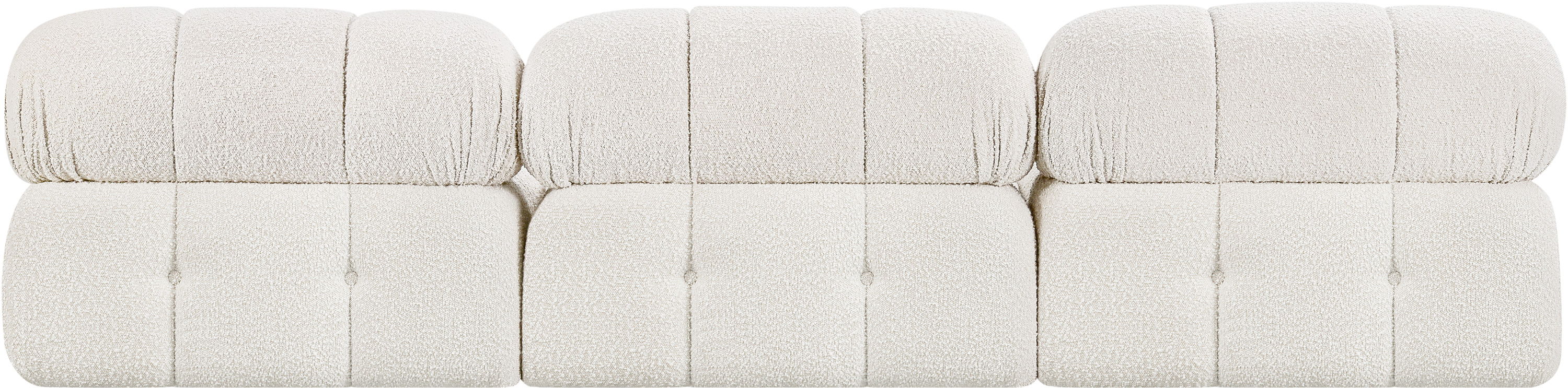 Ames - 3 Piece Modular Armless Sofa - Cream