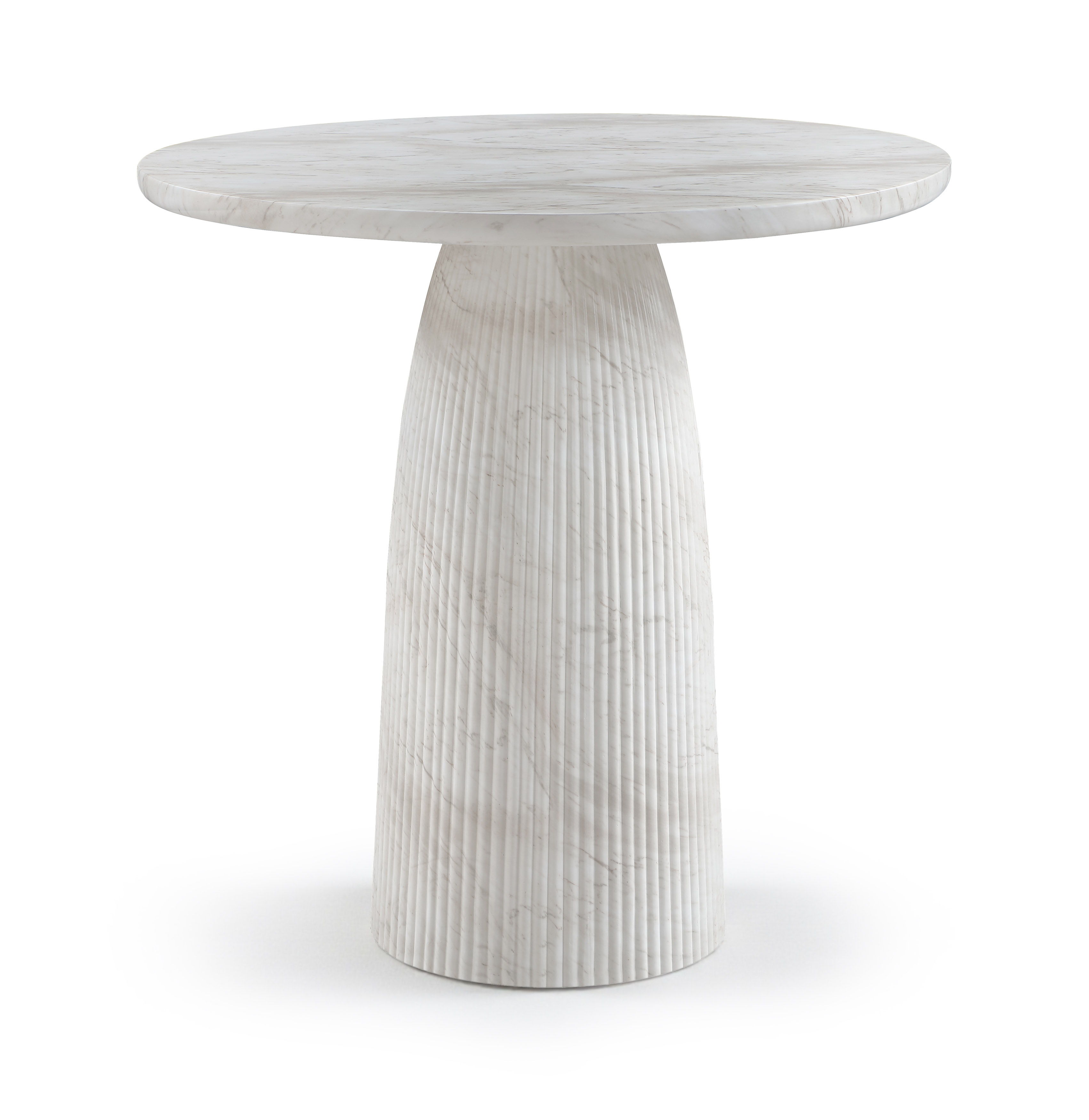 Venosa - 36" Concrete Indoor / Outdoor Bar Table - White