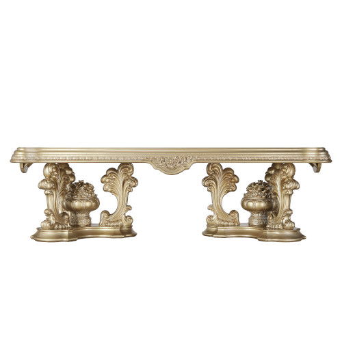 Seville - Dining Table With Pedestal Base - Gold, beige, view 3