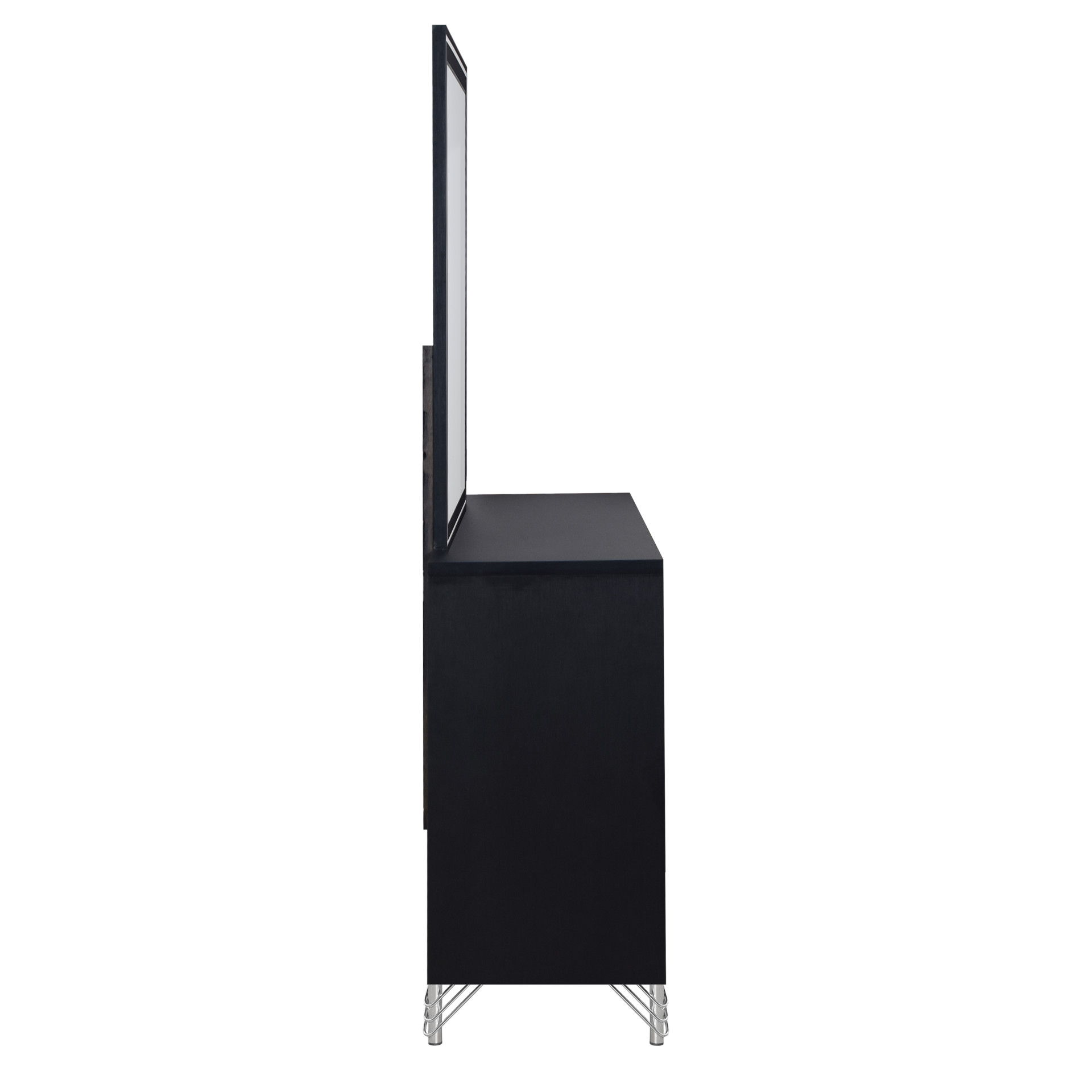 Ava - Mirror - Ebony, black, view 4