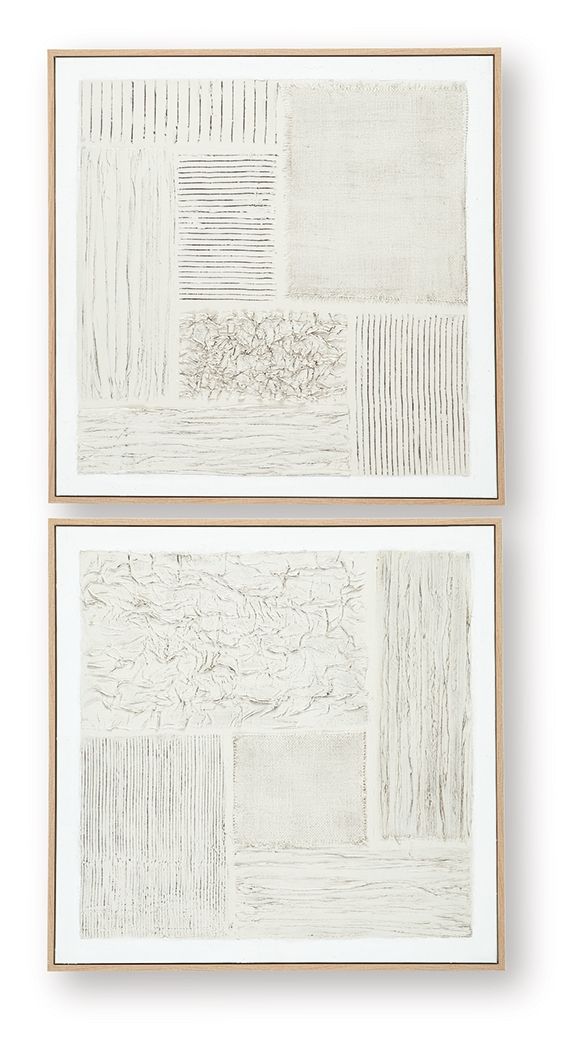 Ashley Furniture Andorfield - Wall Art Set (Set of 2) - Beige / Black / White - Image 6