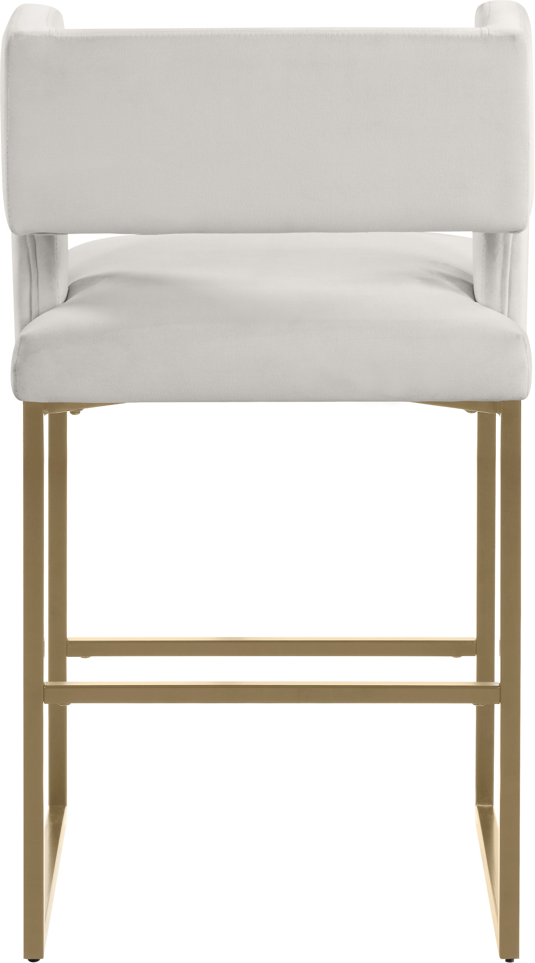 Caleb - Fabric Counter Stool (Set of 2) - Cream