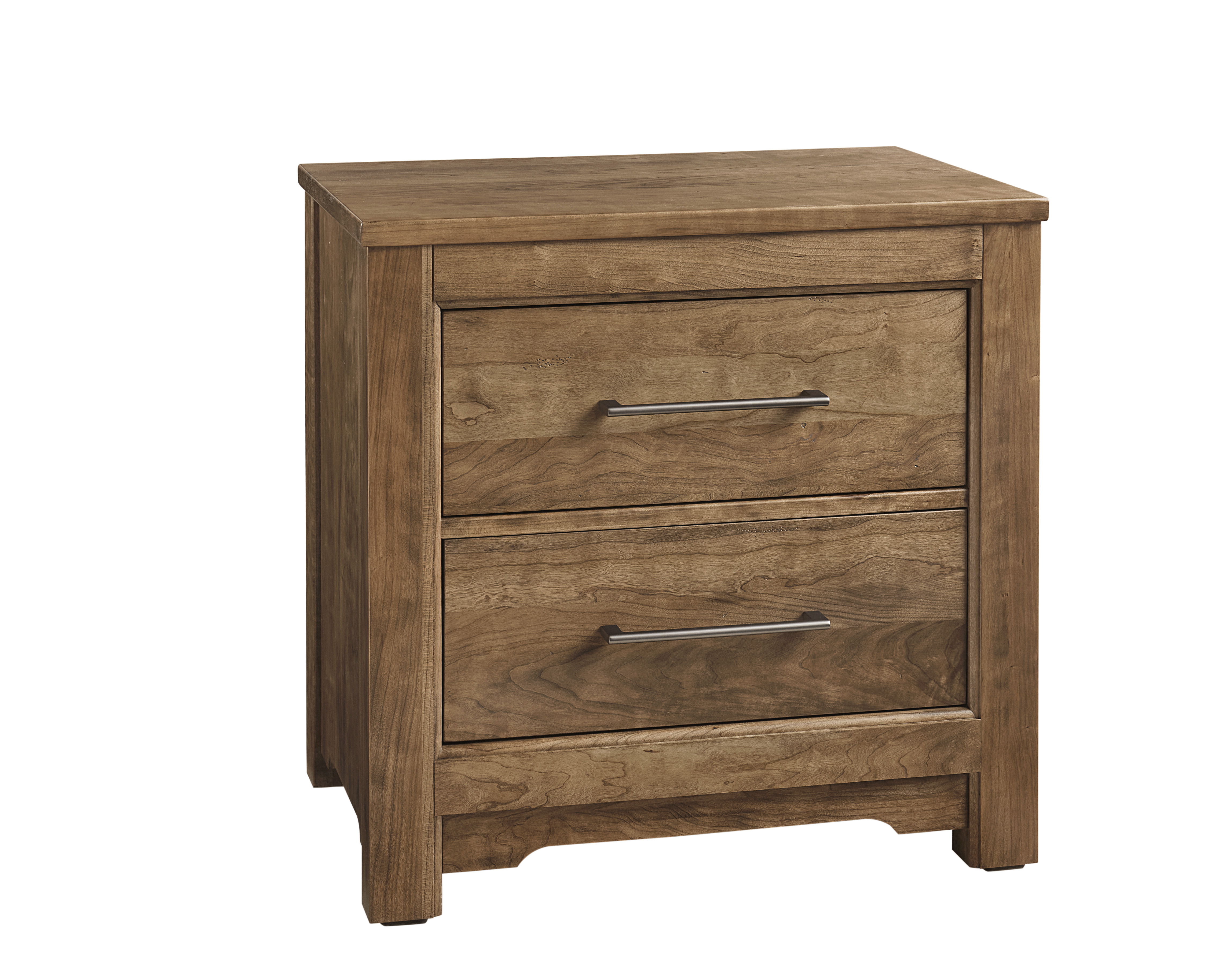 Vaughan-Bassett Crafted Cherry - Nightstand - 2 Drawers - Medium Cherry