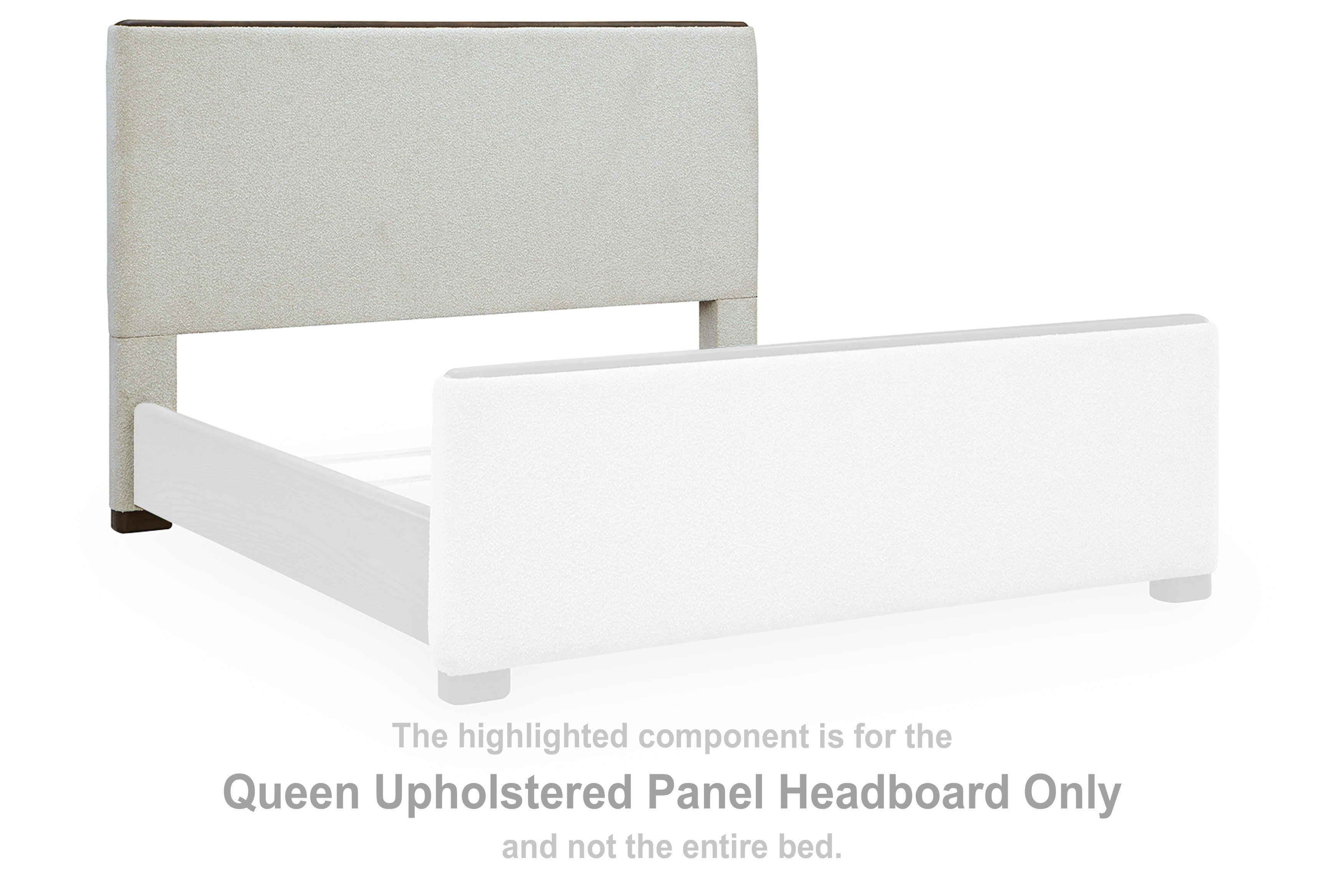 Radkin – Queen Upholstered Panel Headboard – Burnished Brown