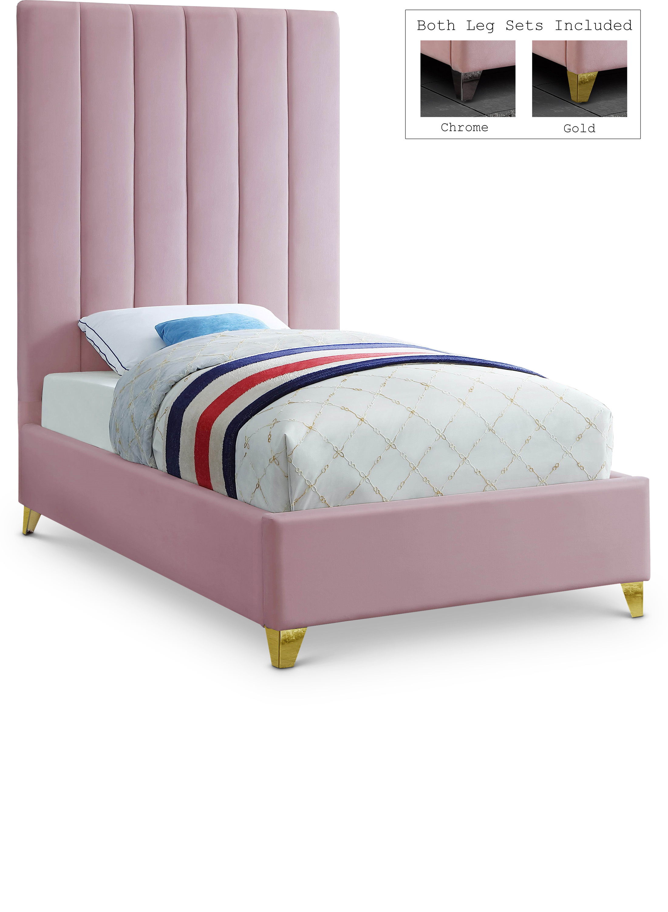Via - Twin Bed - Pink