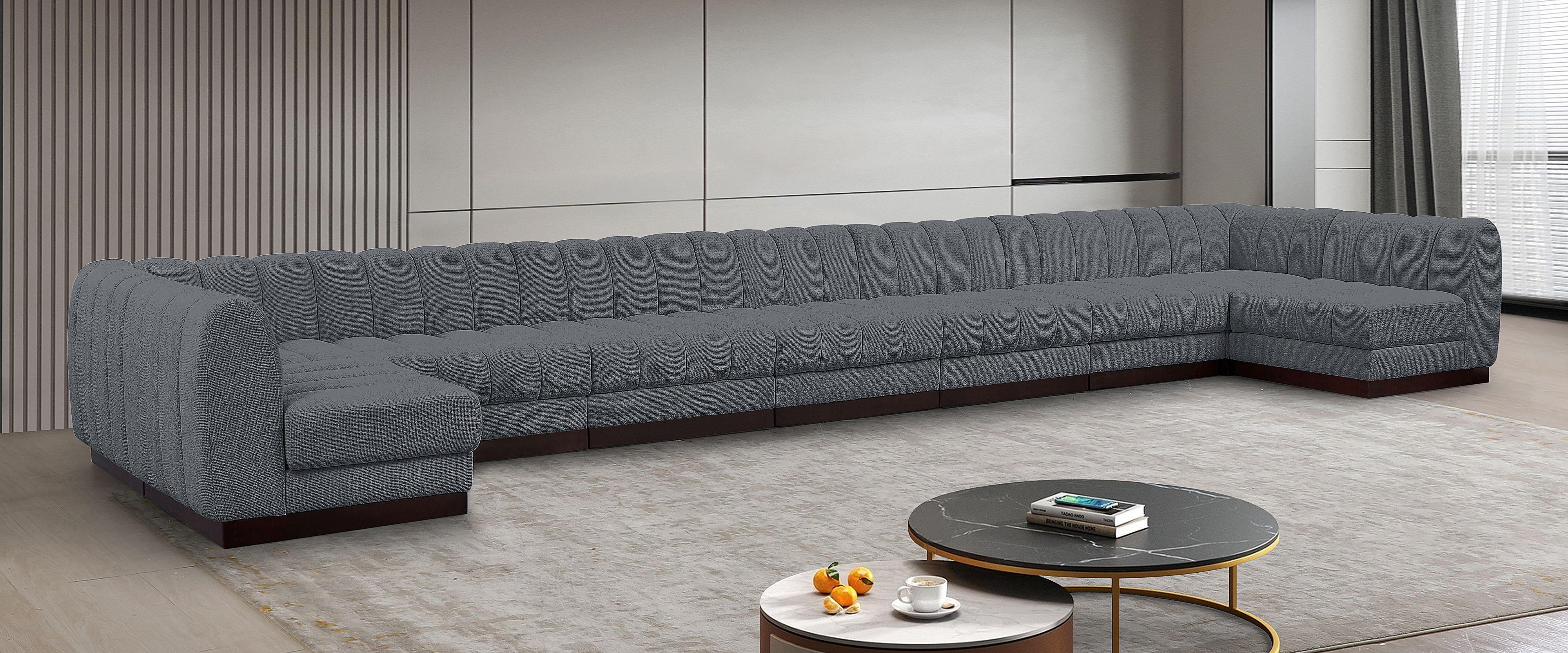 Quinn - 9 Piece Modular Sectional - Gray