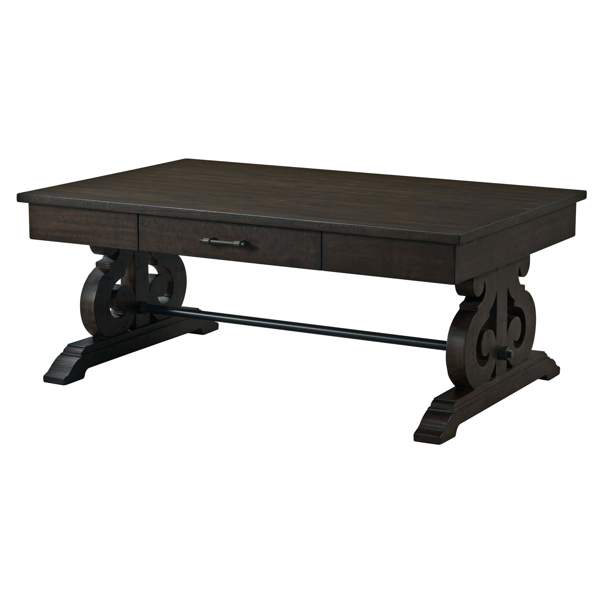 Stone - 2 Piece Occasional Set (Coffee And End Table) - Dark Walnut