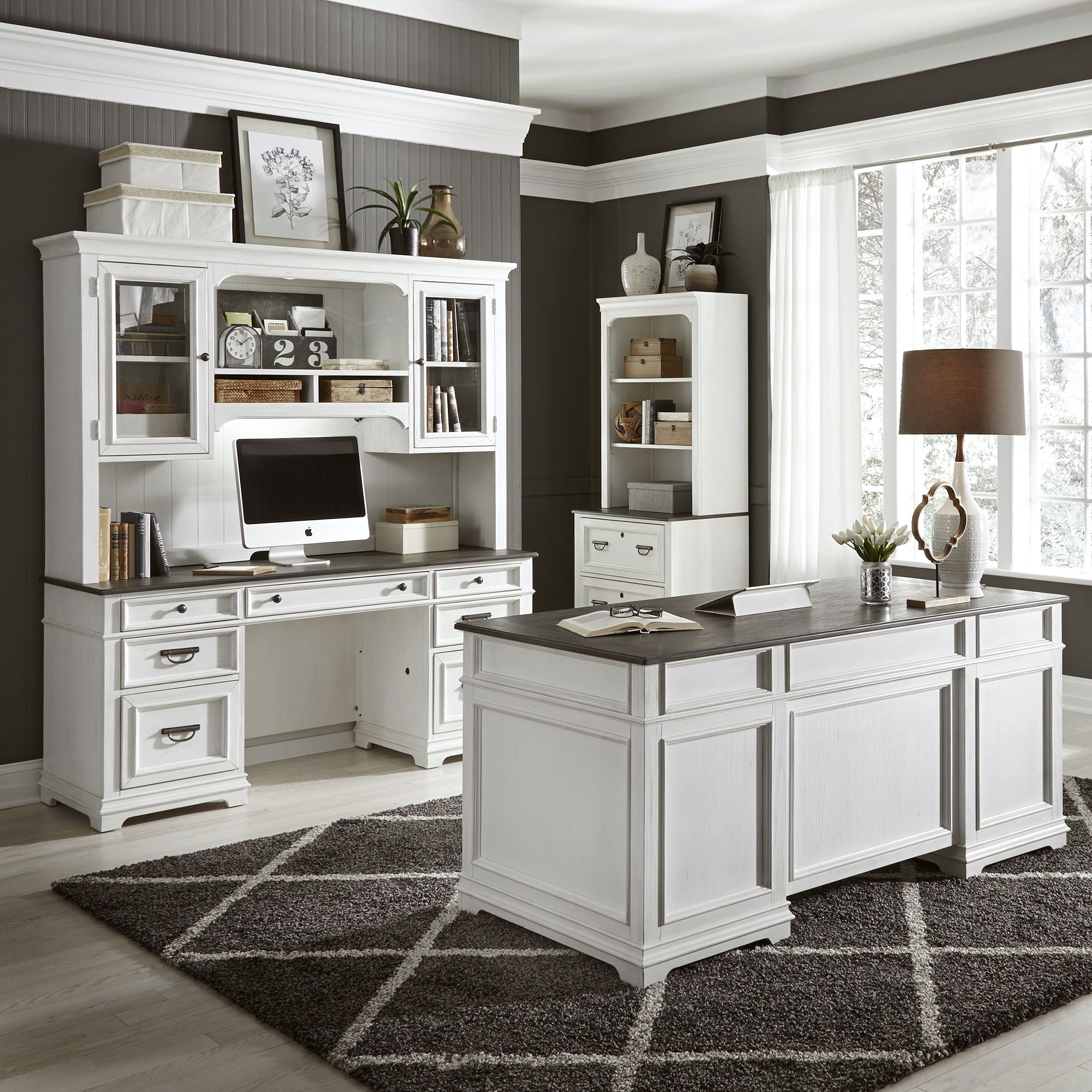 Liberty Furniture Allyson Park - Complete Desk Set - White