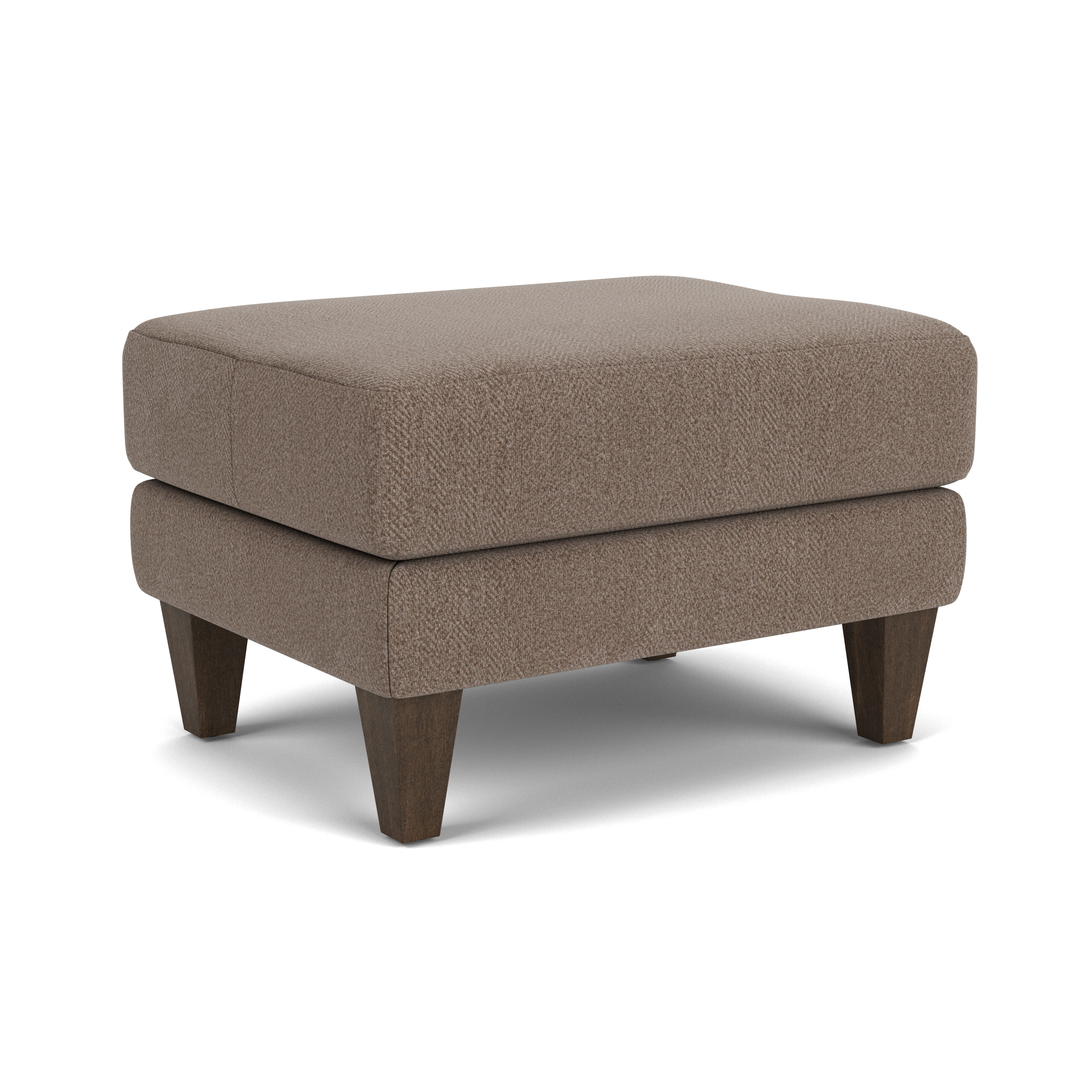 Bond - Fabric Ottoman, dark brown