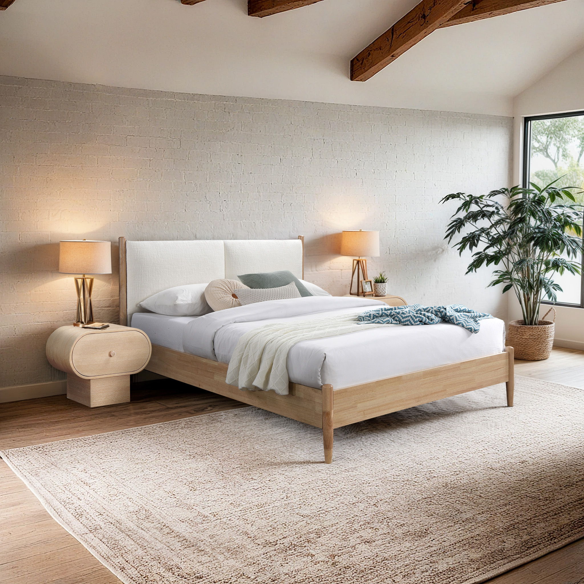 Arbor - Queen Bed - Cream