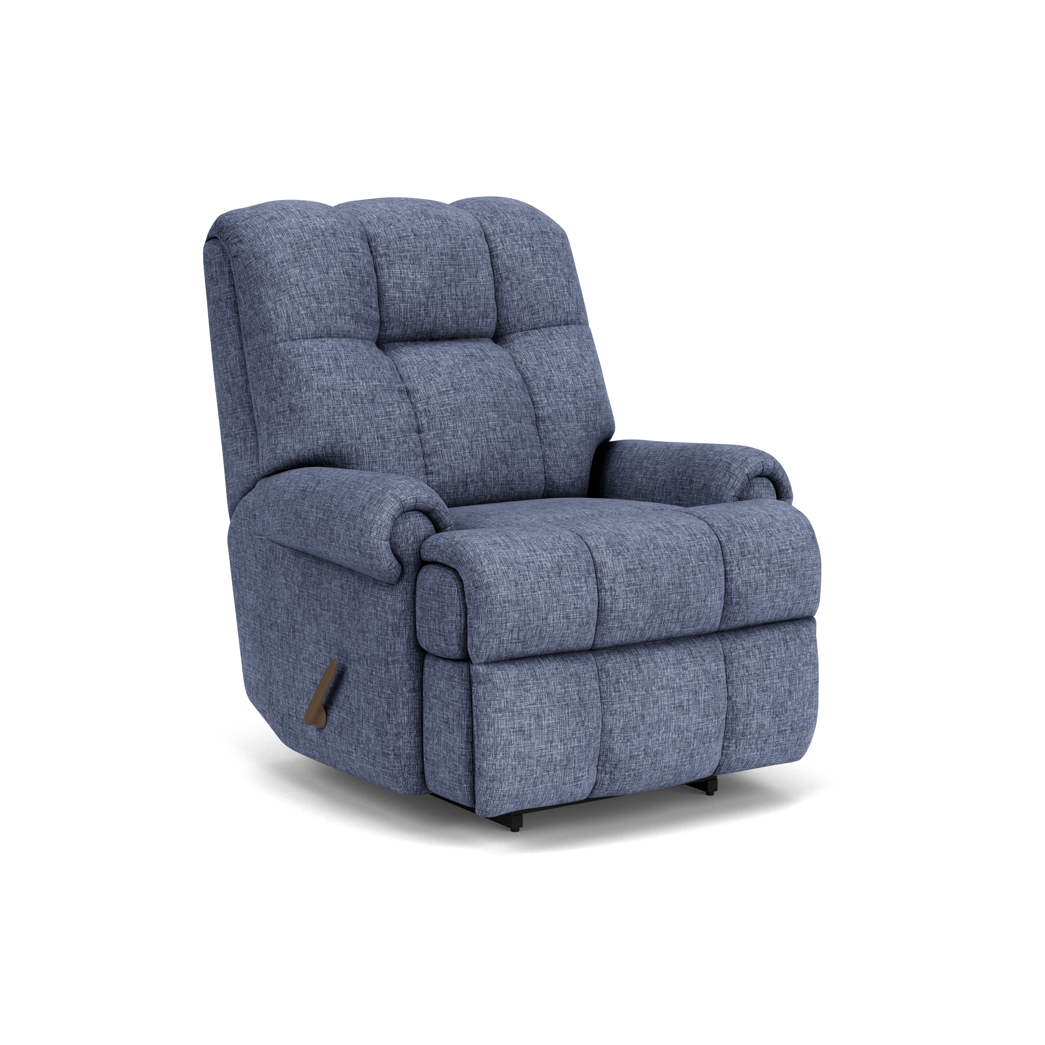 Hercules - Traditional Fabric Recliner, blue