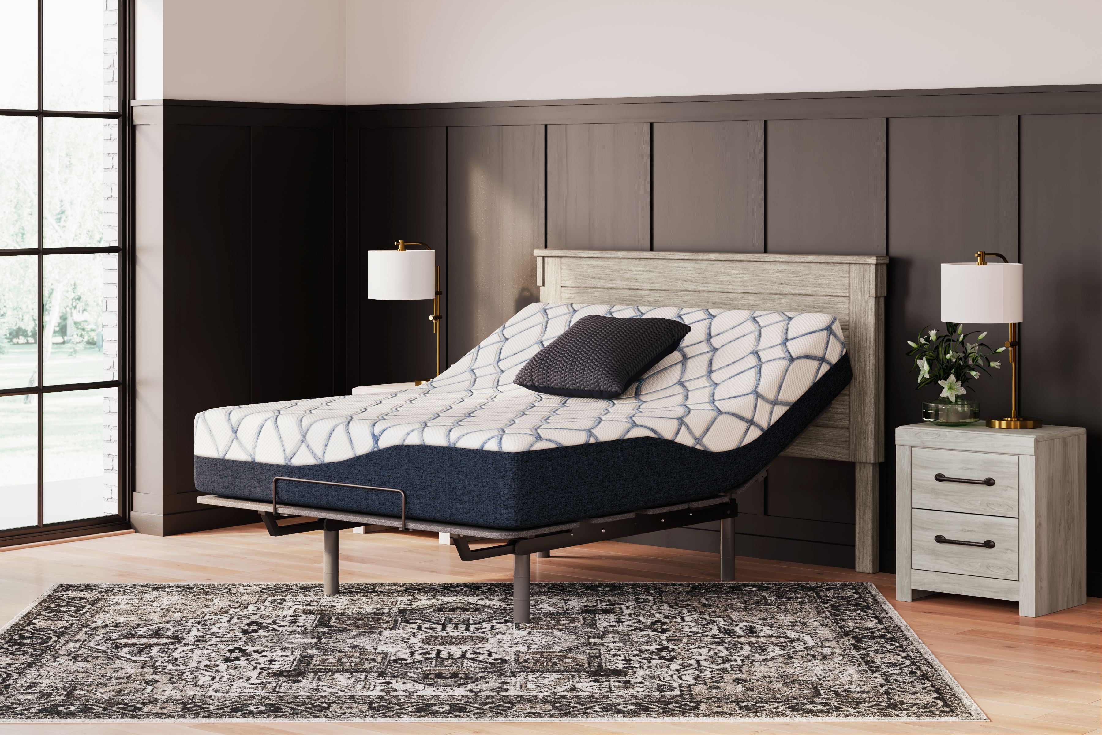 Ashley Furniture 12 Inch Chime Elite 2.0 - Full Mattress - White / Blue - Image 10