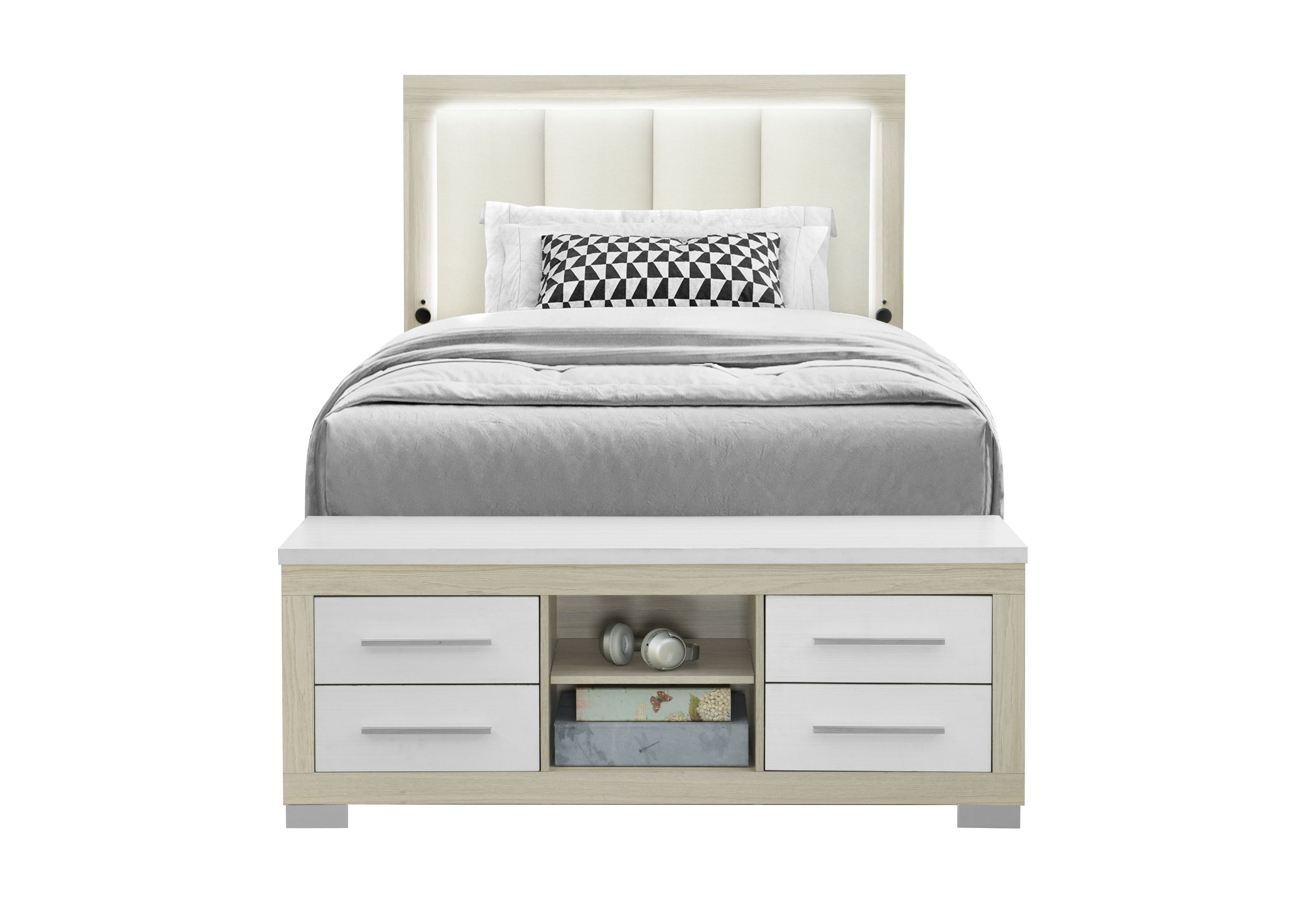 Full Bed With LED And USB