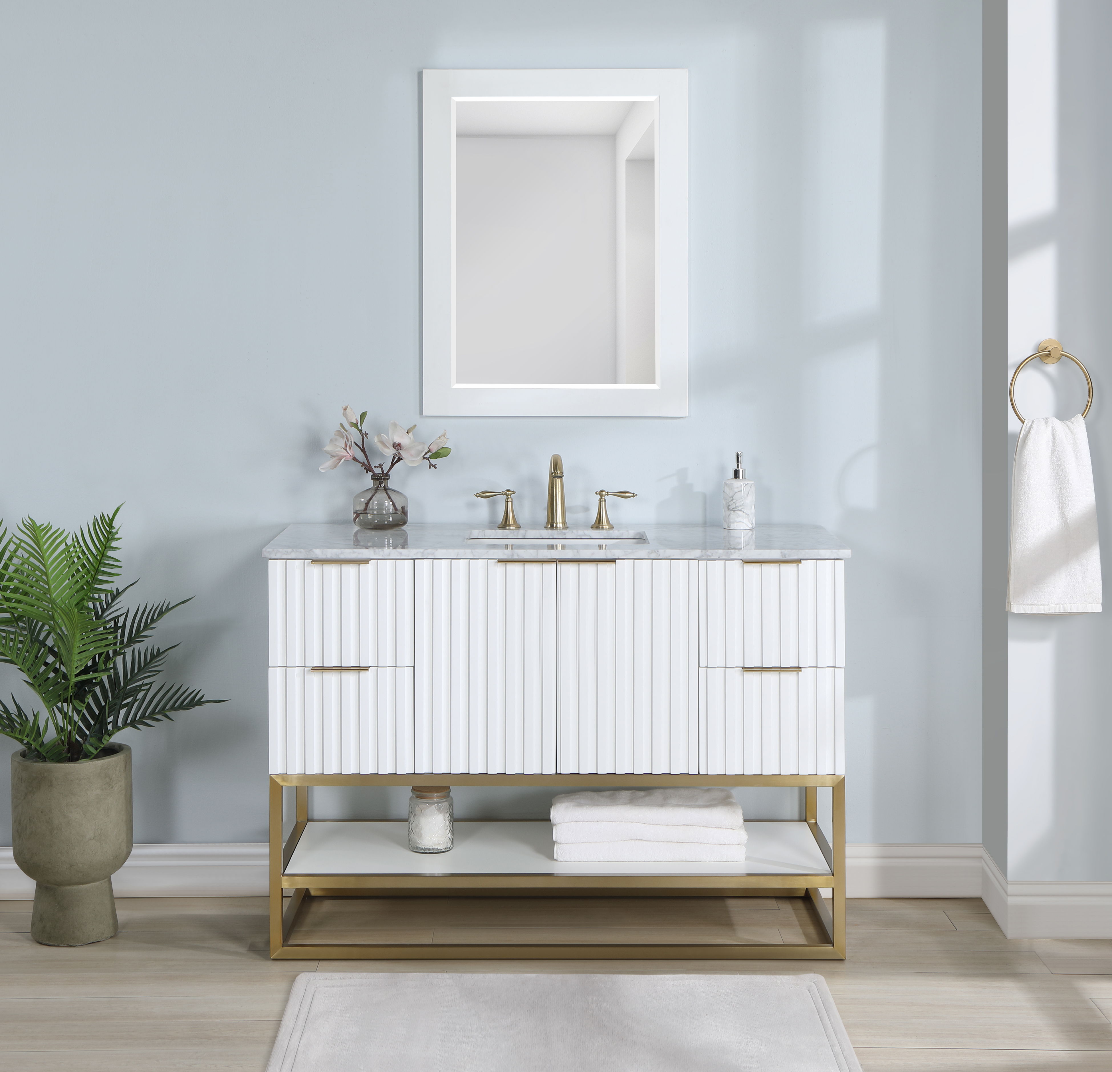 Monad - 48" Bathroom Vanity - White