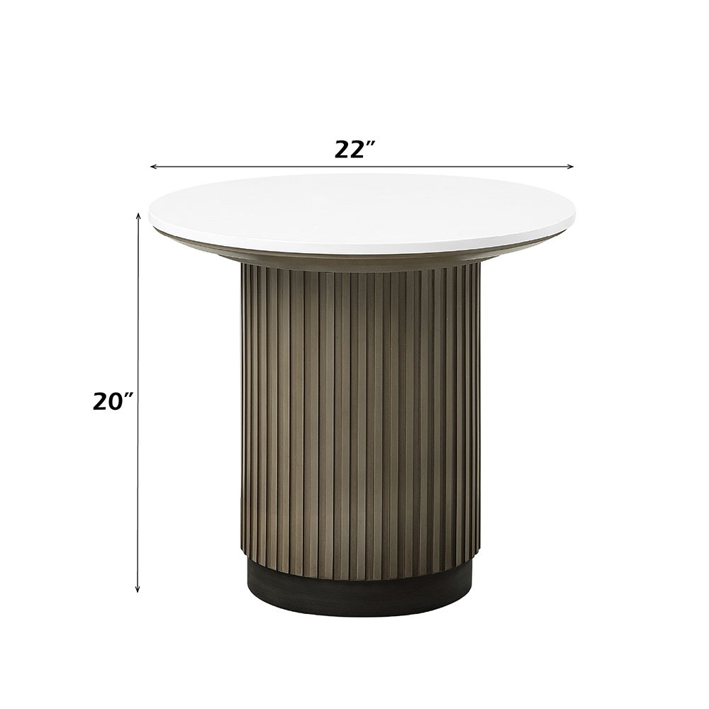Clayten - End Table - Engineered Top & Light Oak, light brown, view 3