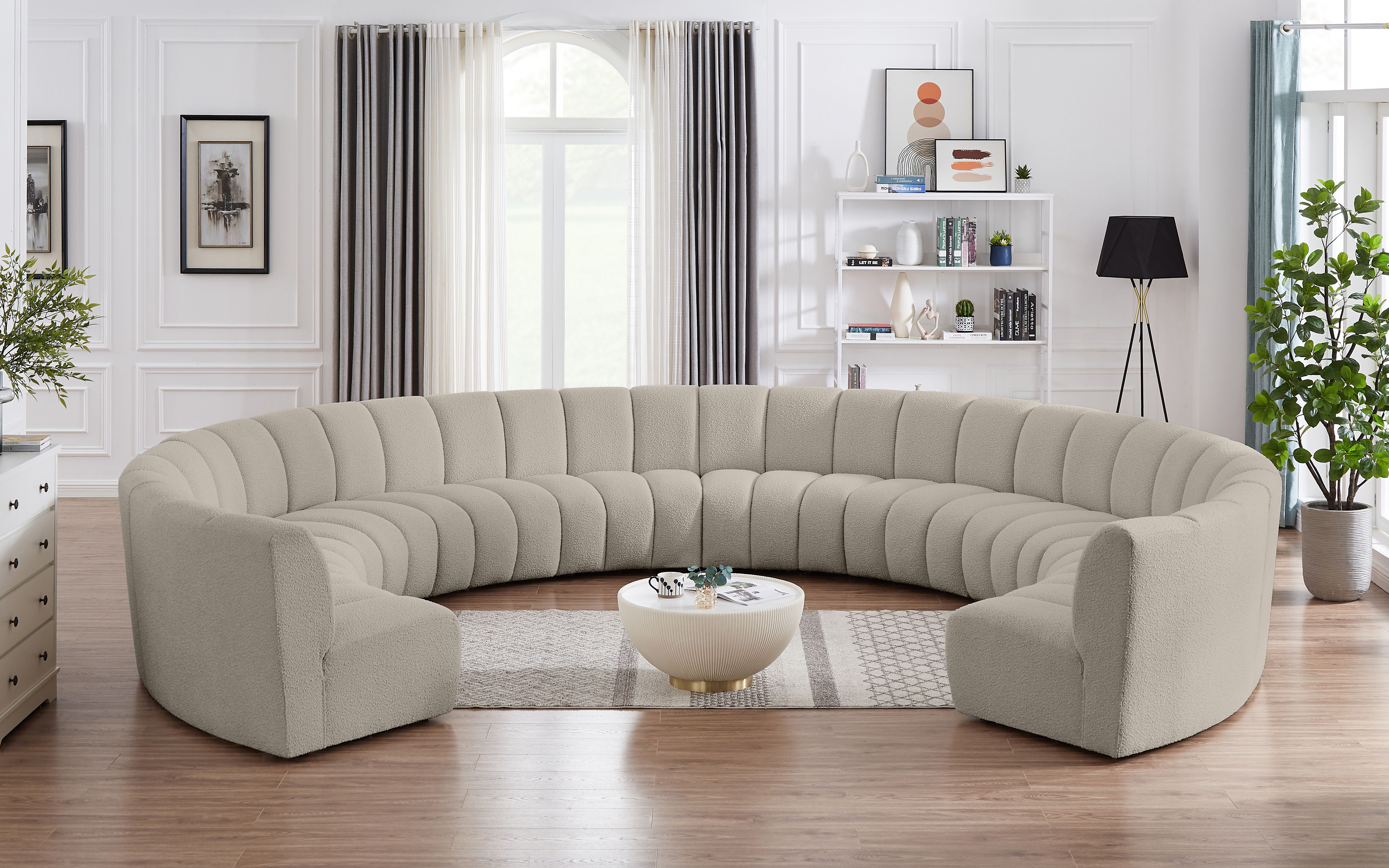 Infinity - 10 Piece Modular Sectional - Light Brown