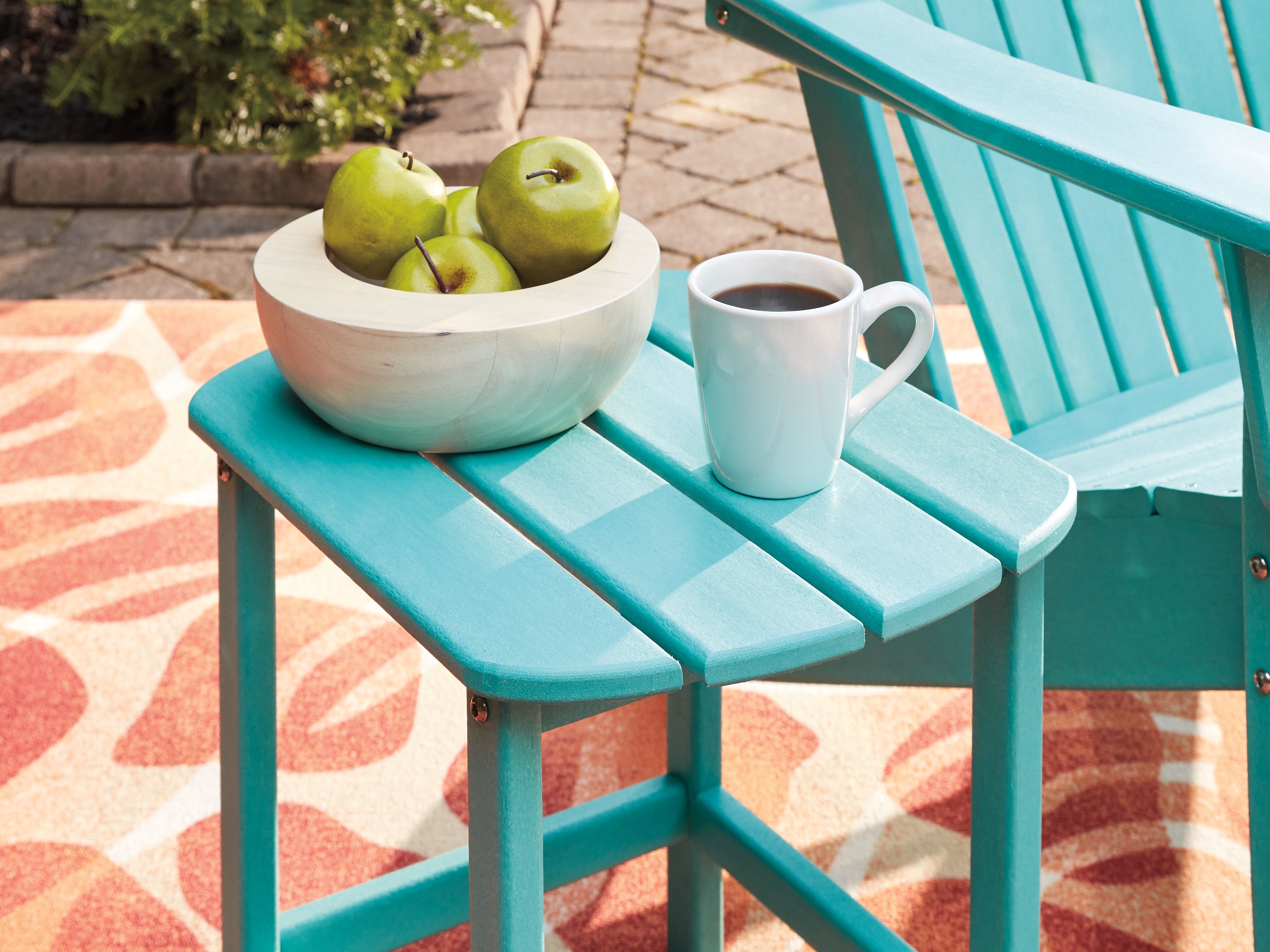 Ashley Furniture Sundown Treasure - Rectangular End Table - Turquoise - Image 7