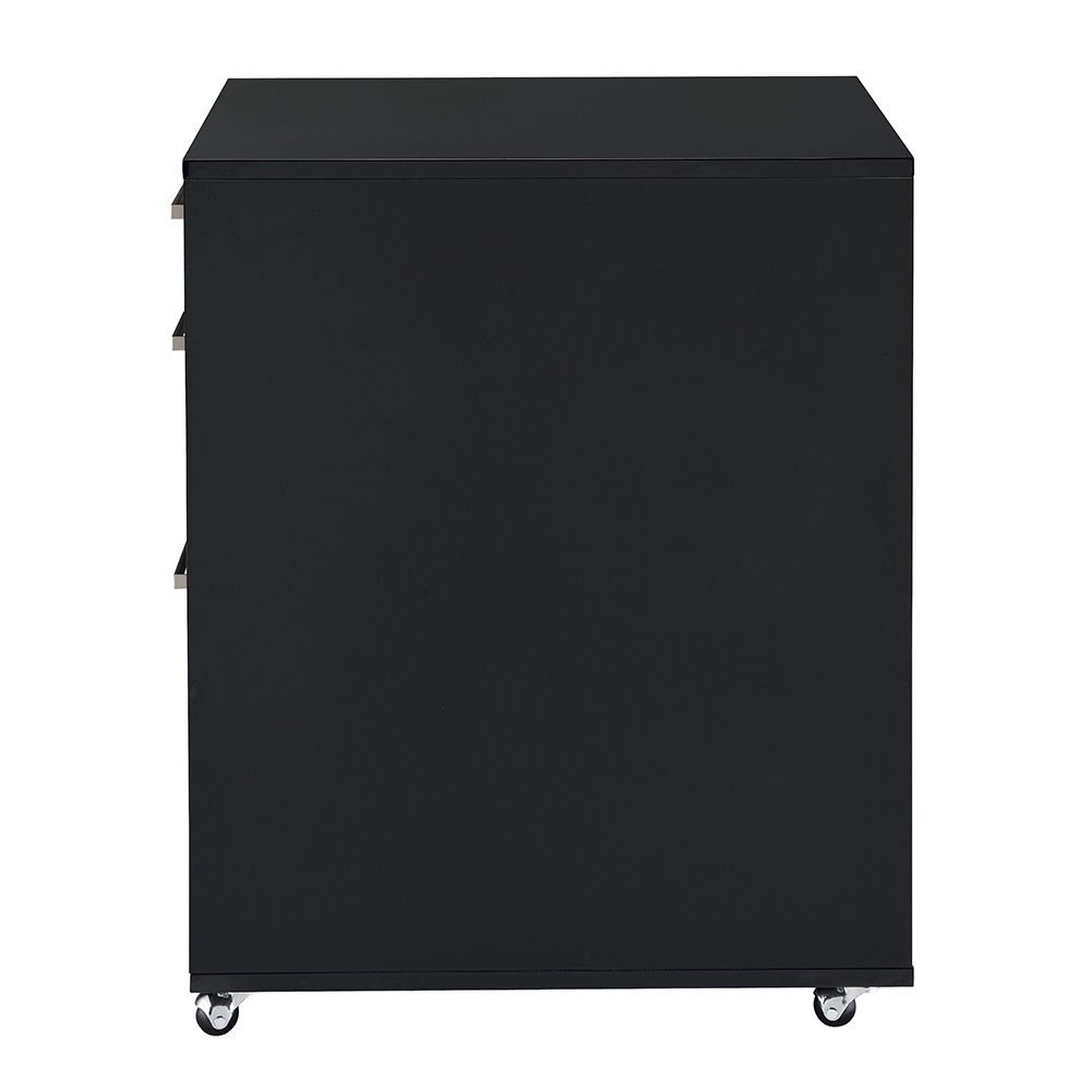 Coleen - Cabinet - Black High Gloss & Chrome, black, view 3