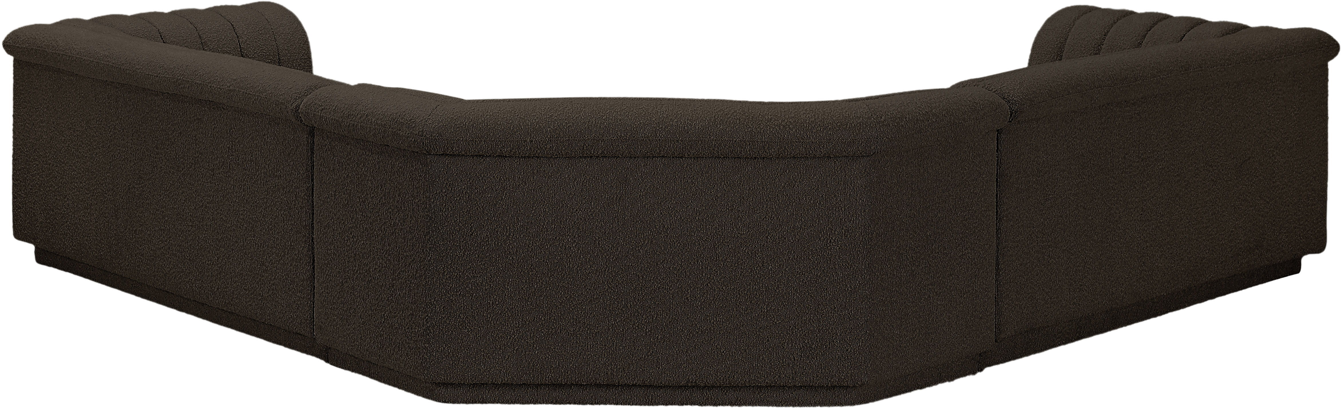 Cascade - Boucle Modular Sectional - Brown