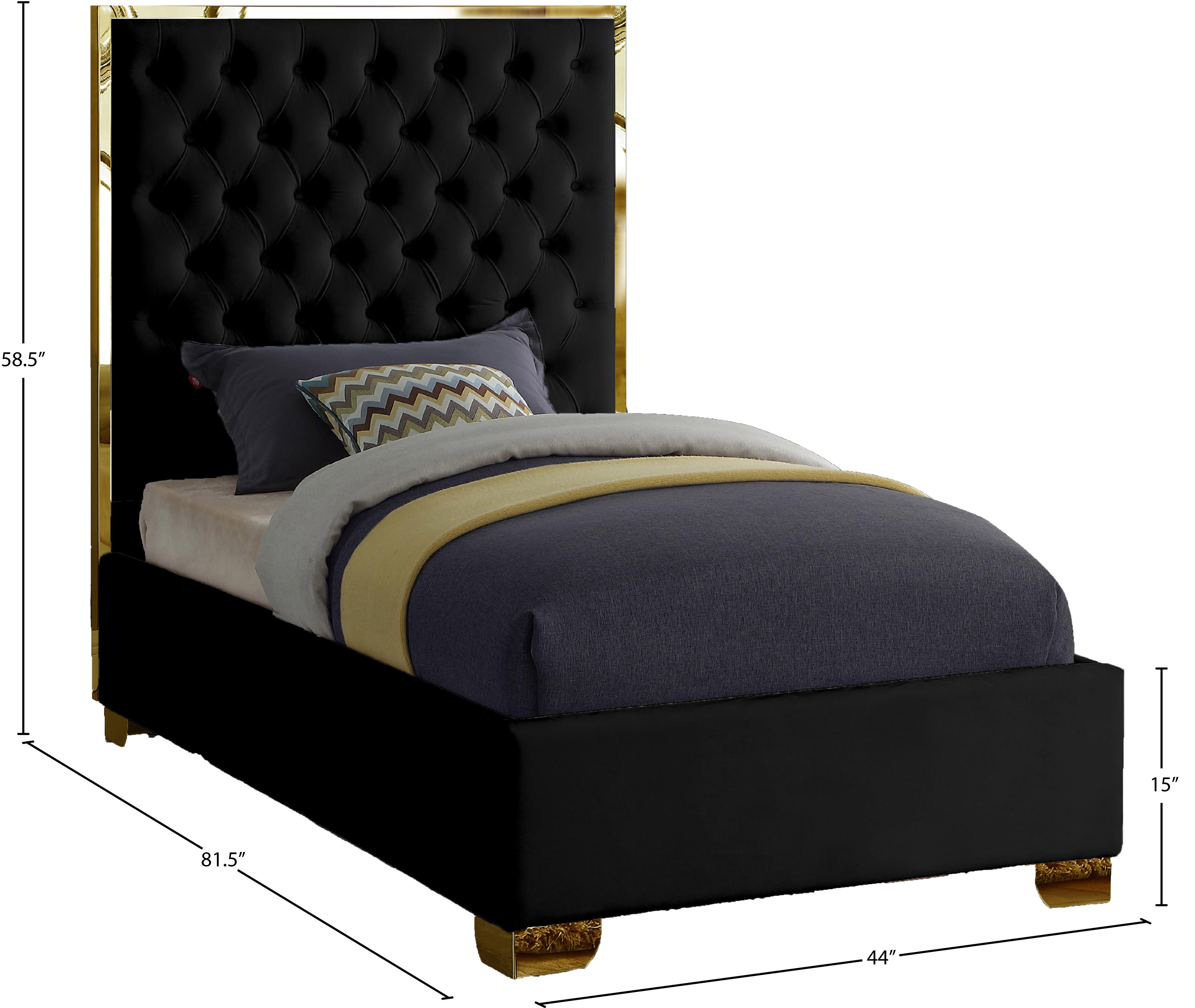 Lana - Twin Bed - Black