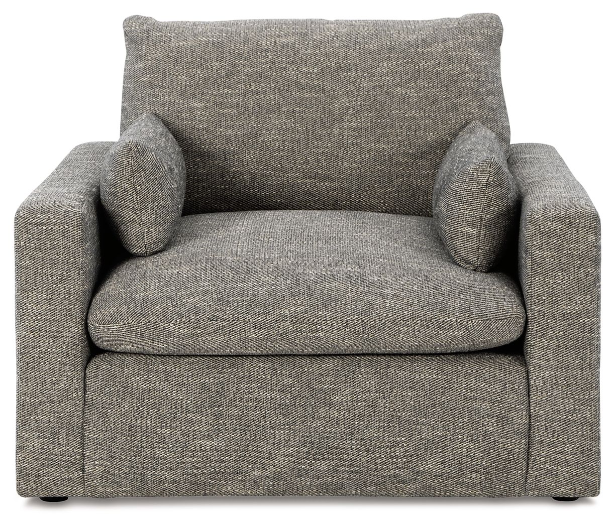 Ashley Furniture Dramatic - 2 Pc. - Chair And A Half, Ottoman - Granite - Image 6