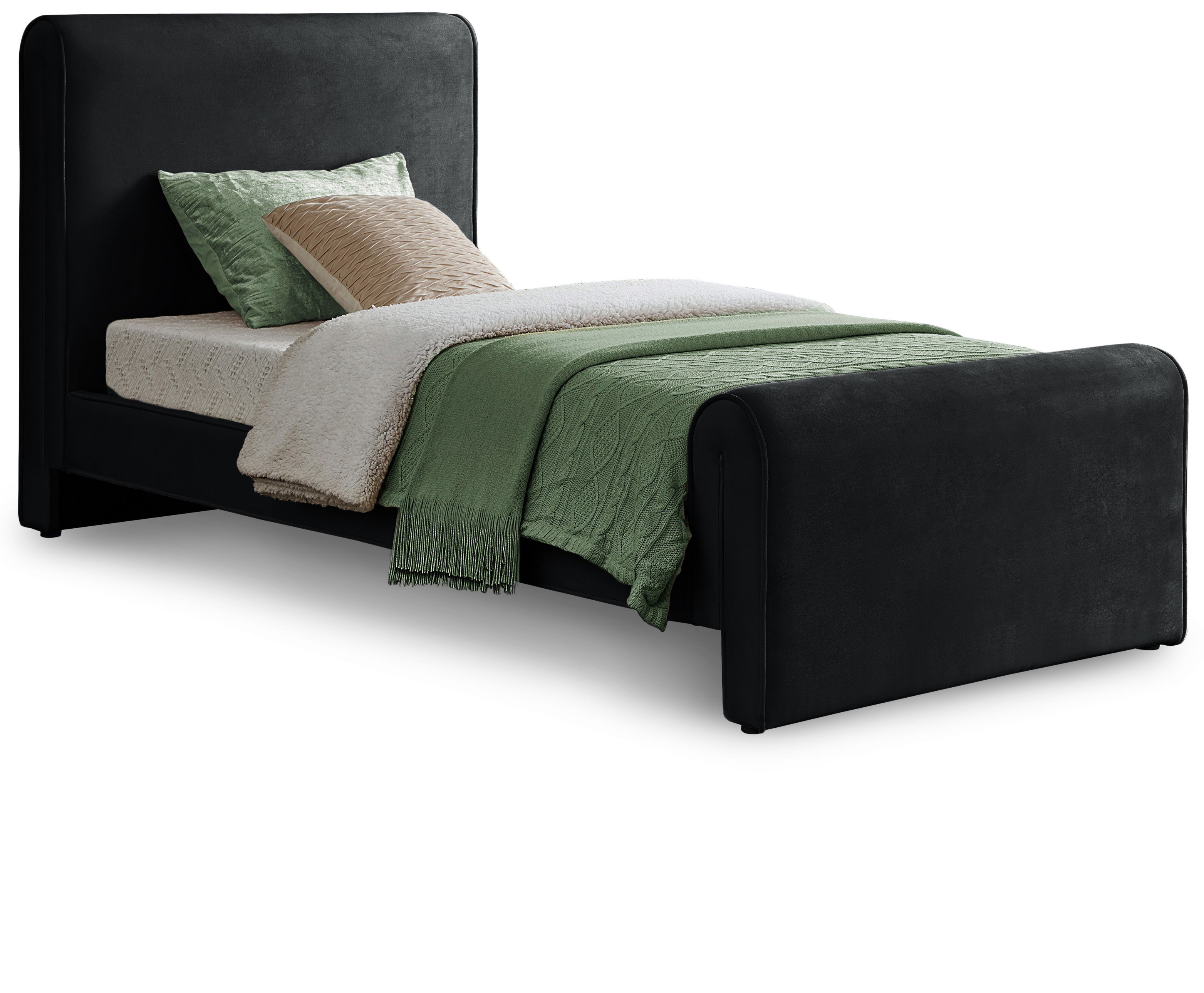 Sloan - Twin Bed - Black