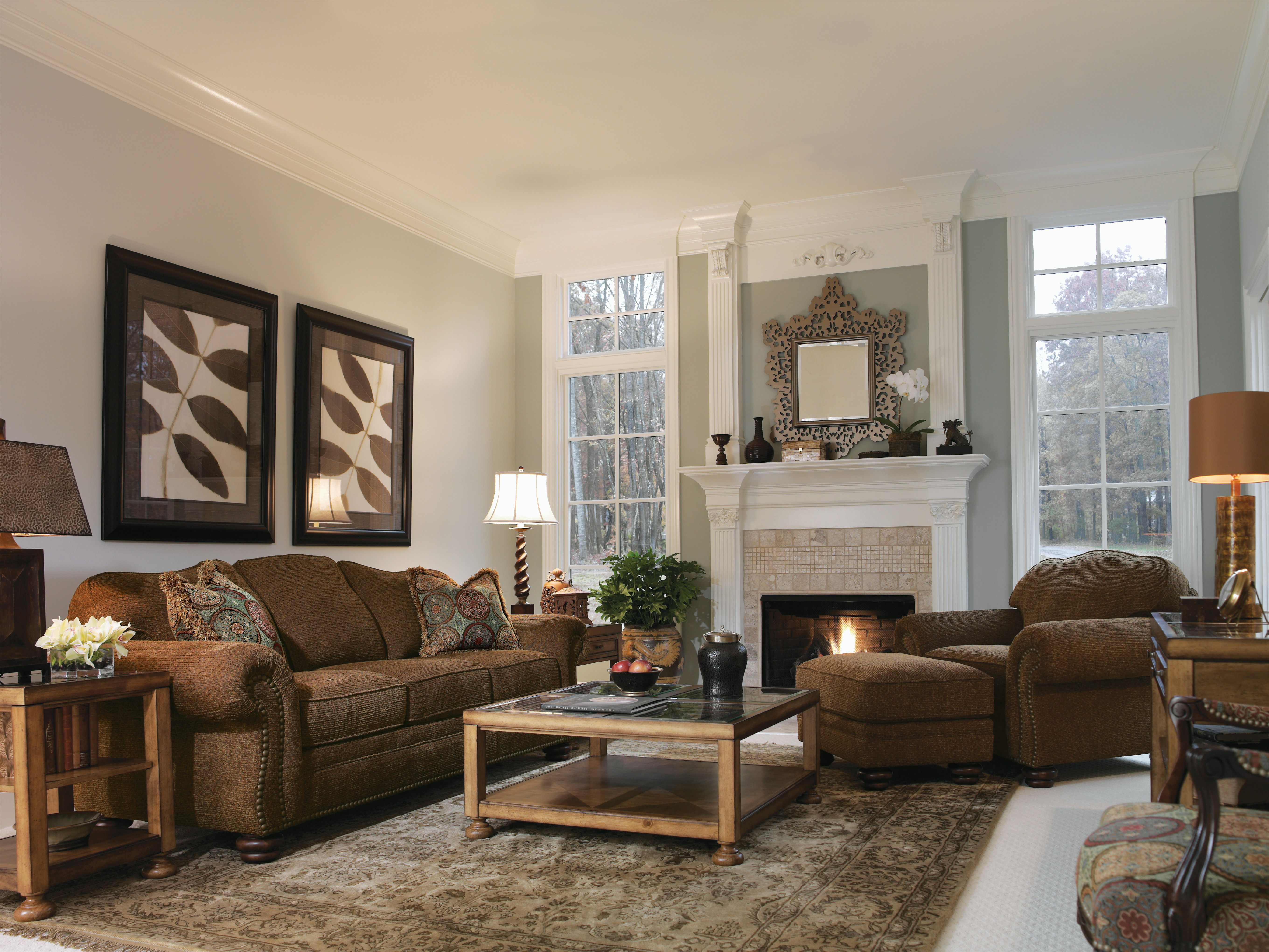 Bexley - Fabric Chair, Nailhead Trim, dark gray