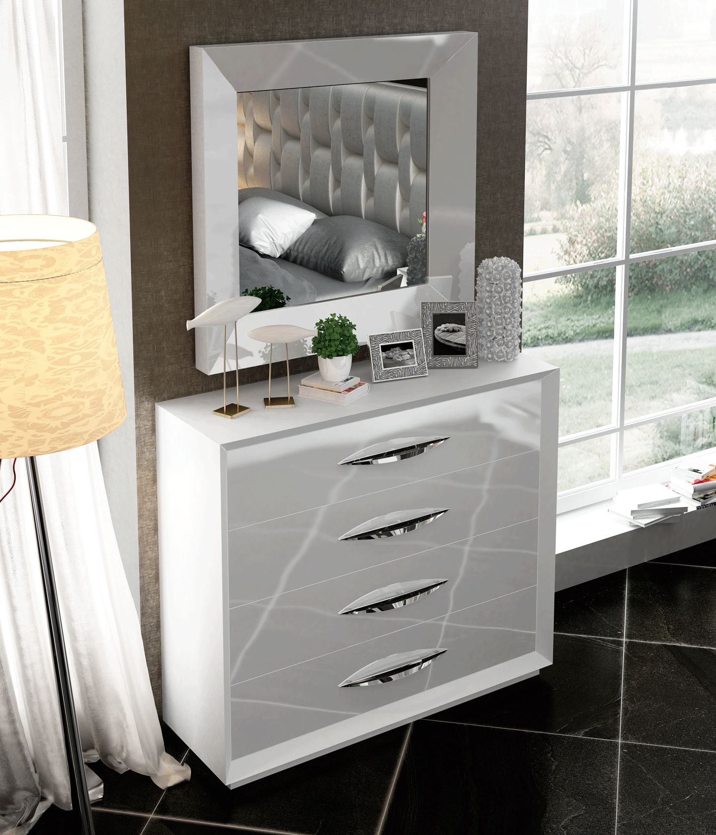 Carmen - Single Dresser - White