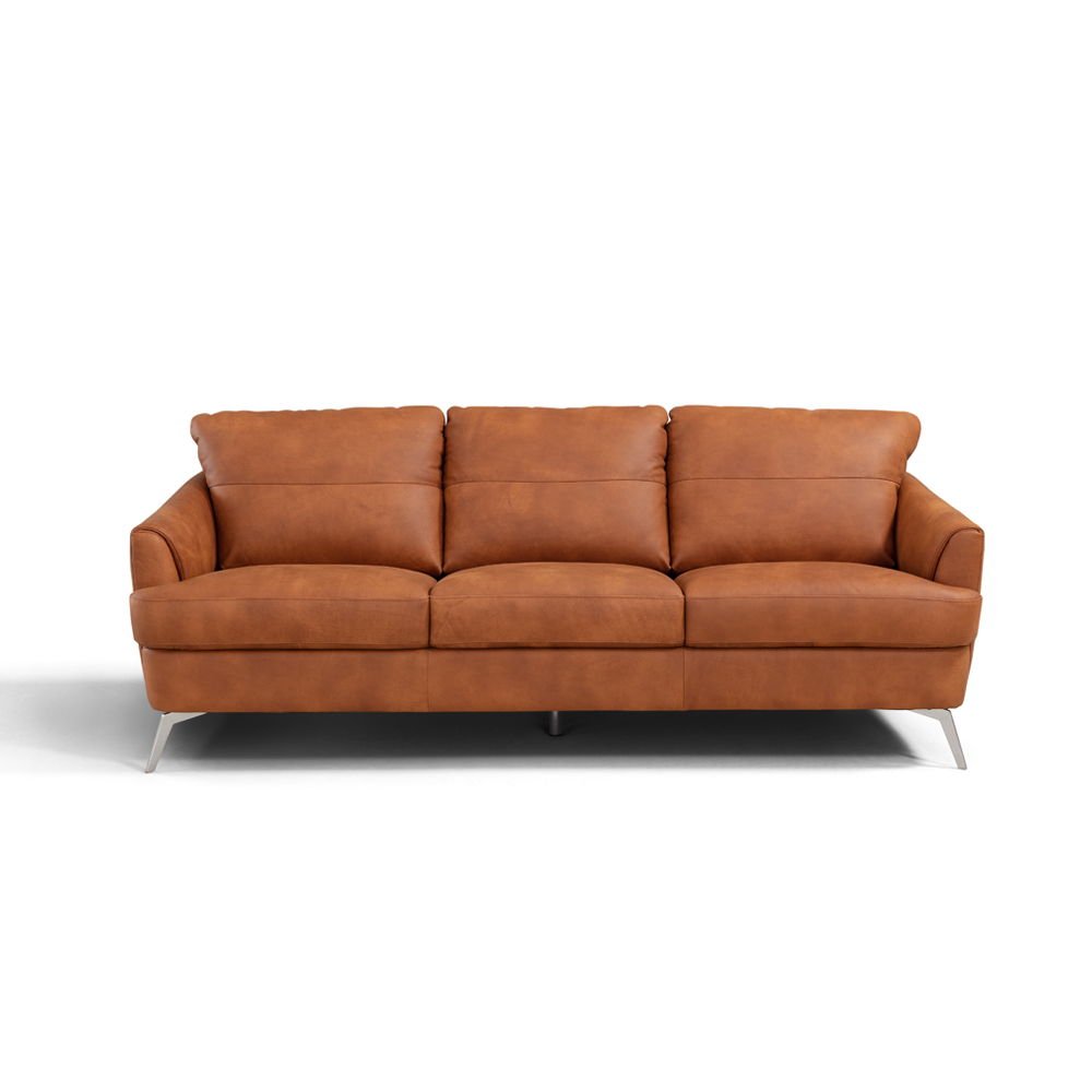 Safi - Sofa - Cappuccino Leather, light brown, view 4