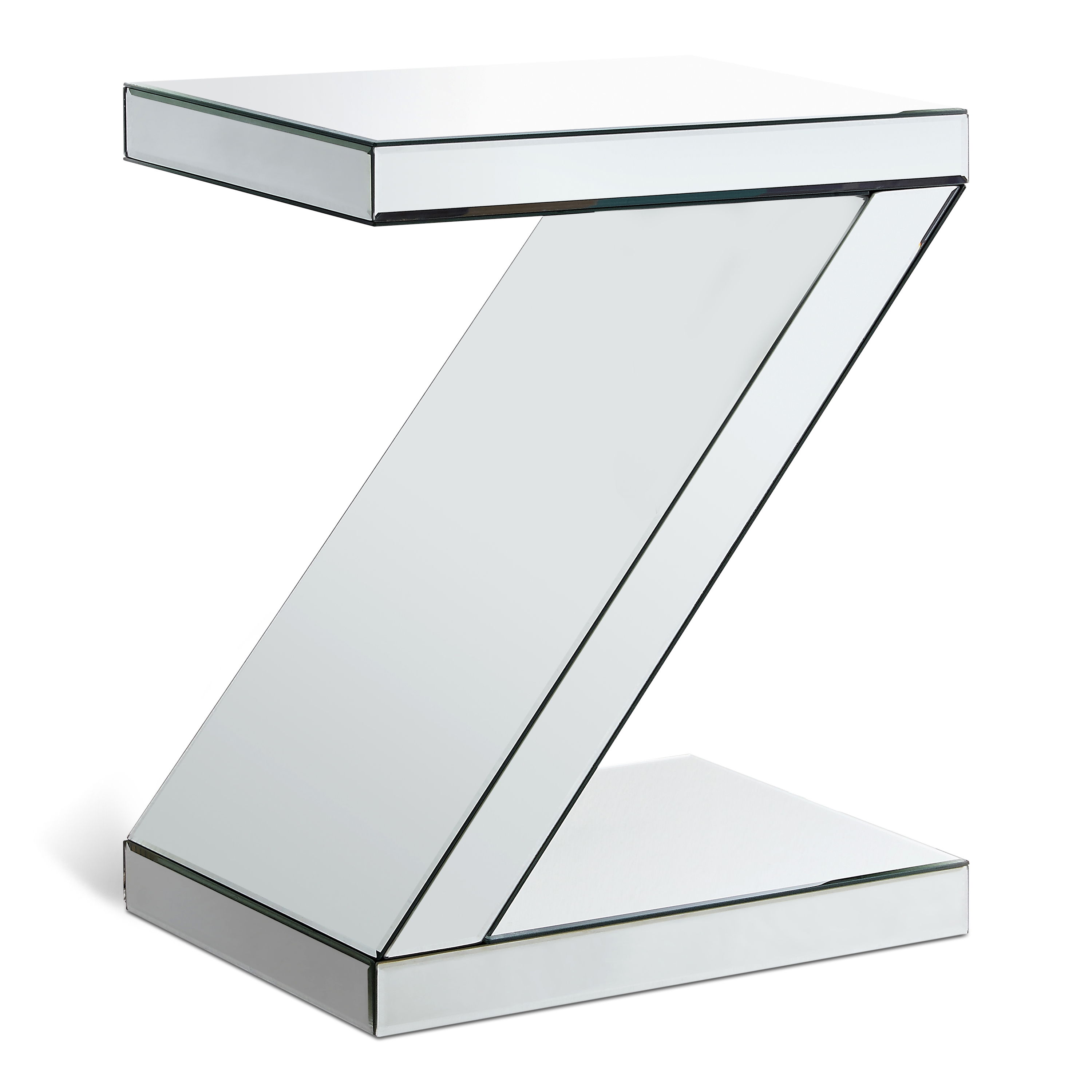 Zee - End Table - Pearl Silver