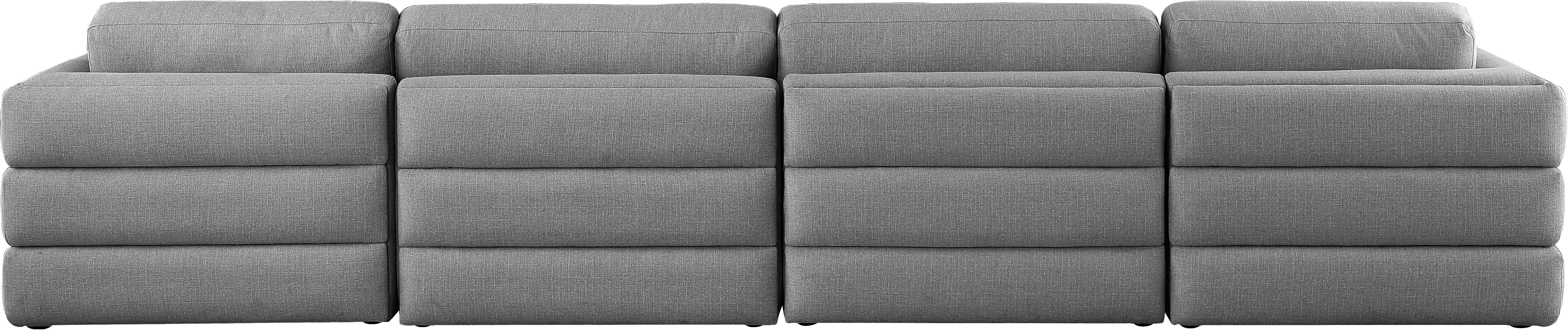 Beckham - Modular 4 Piece Sofa - Gray