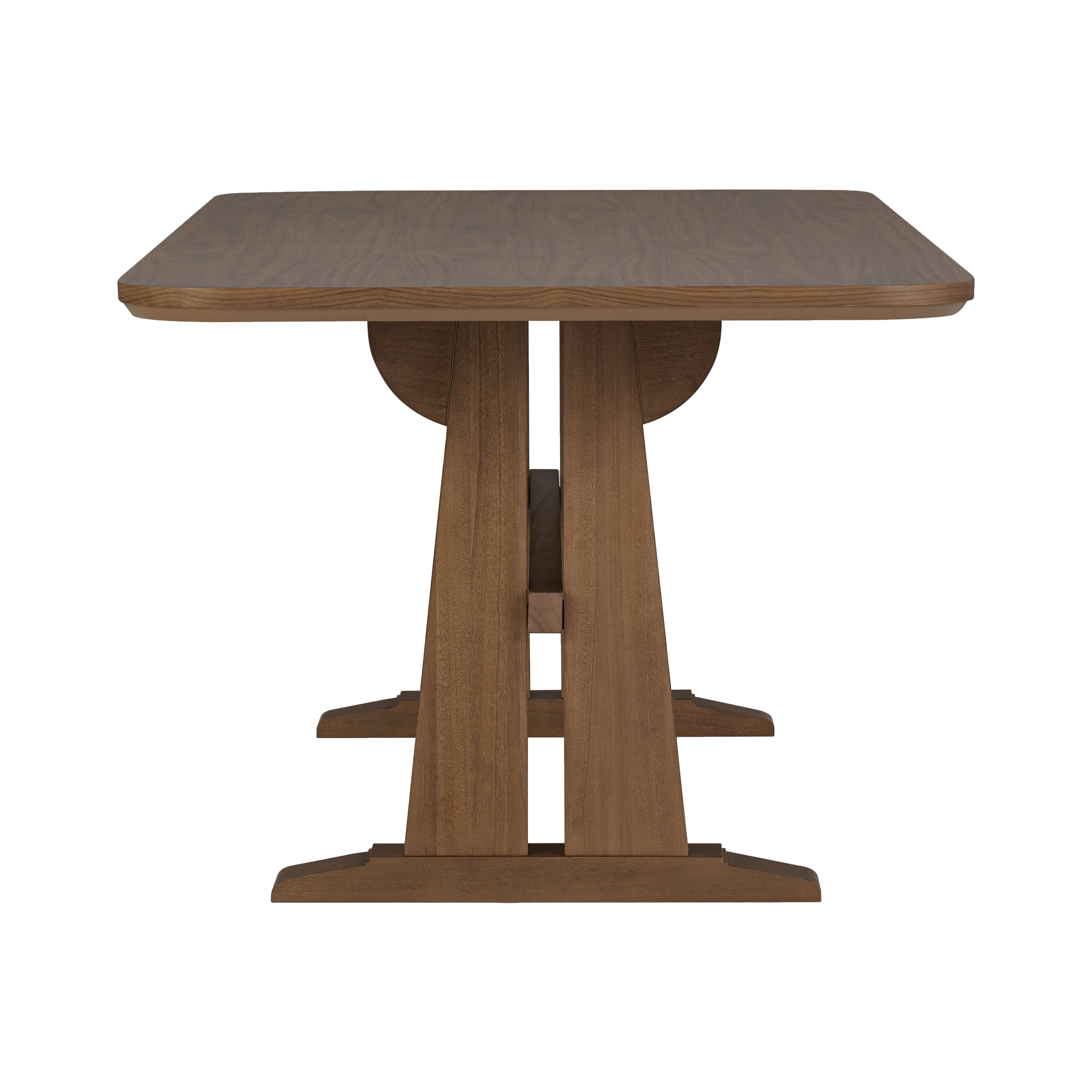Lincoln - Rectangular Dining Table - Brown, light brown, view 3