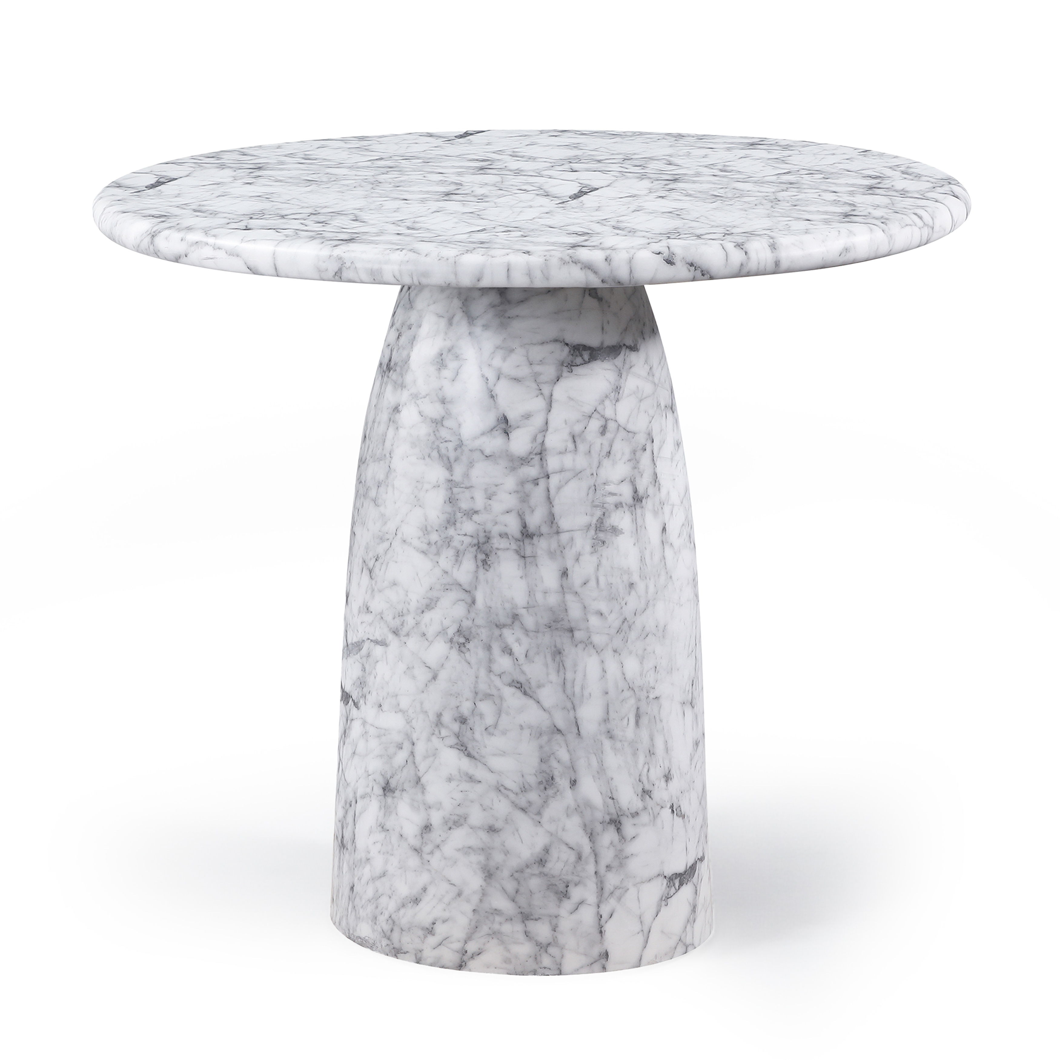 Cosenza - 42" Concrete Indoor / Outdoor Bar Table - White