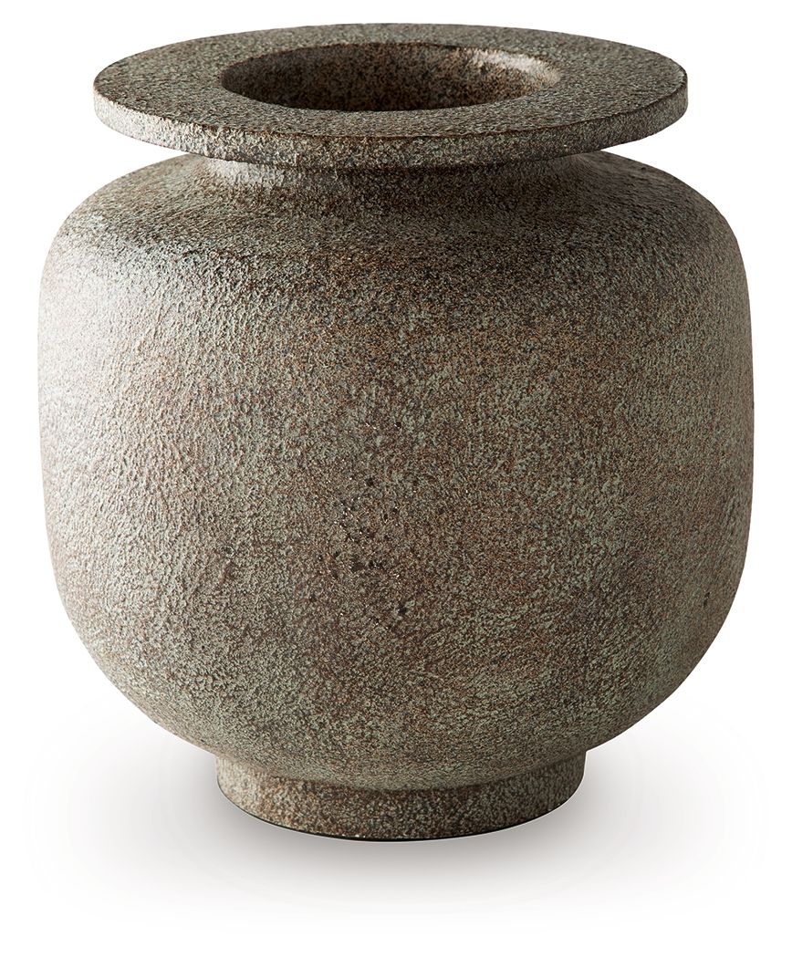 Jedwick - Vase - 11" - Gray / Brown