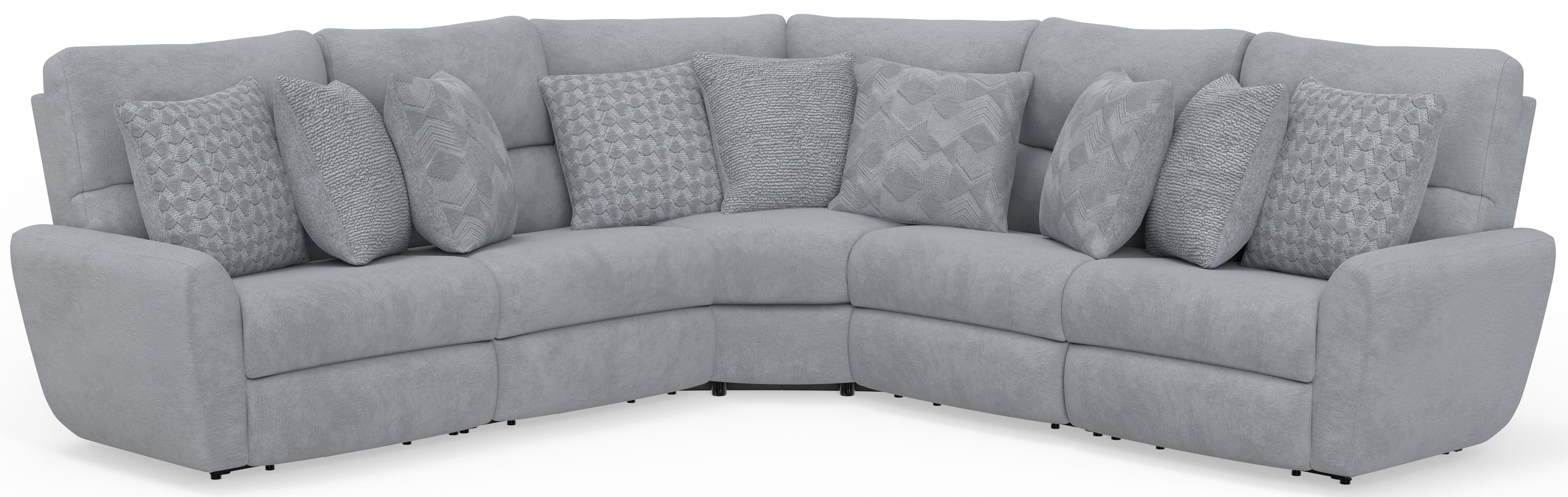 Majesty - 3 Piece Deep Seating Power Reclining Sectional - Shark