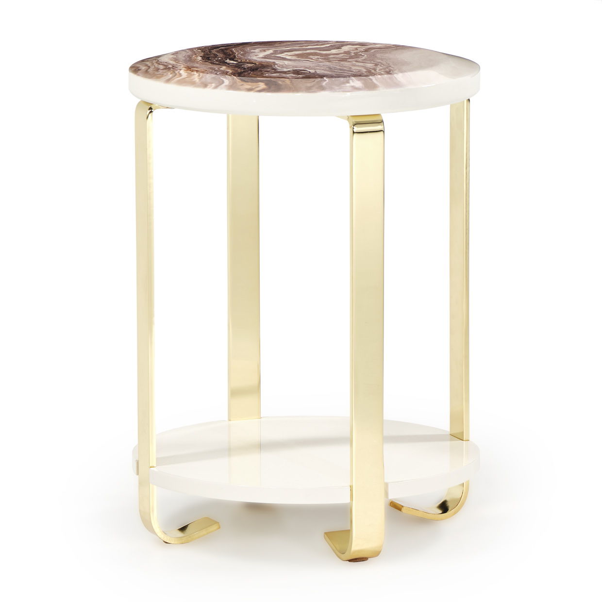 Ariana - Chairside Table - Gold Image